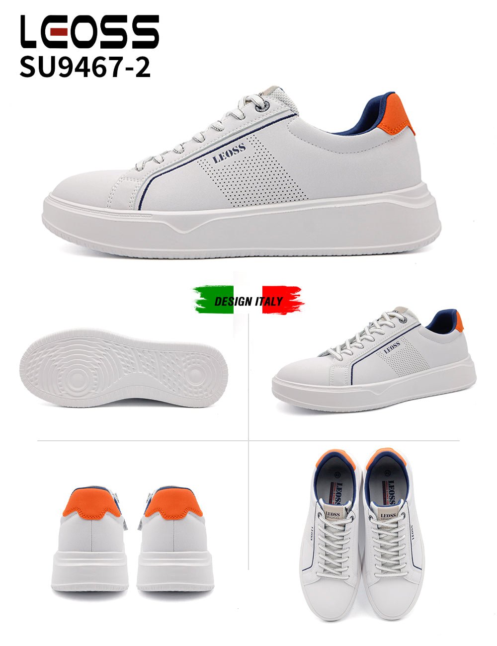 Scarpe Casual Da Uomo Leoss Su9467 - 2 - Fornitura all'ingrosso di Sneakers Uomo da Jomix Shoes B2B
