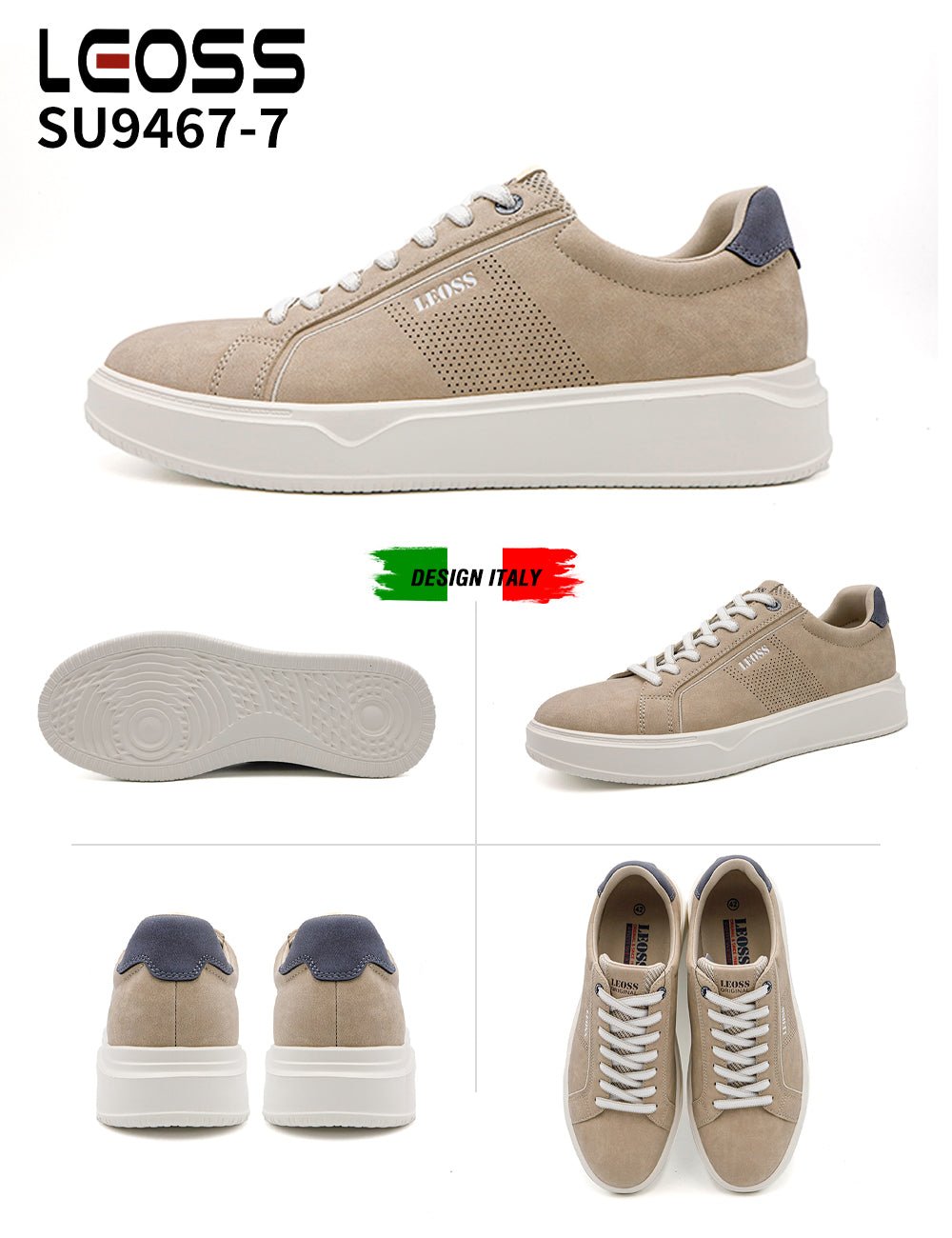 Scarpe Casual Da Uomo Leoss Su9467 - 7 - Fornitura all'ingrosso di Sneakers Uomo da Jomix Shoes B2B