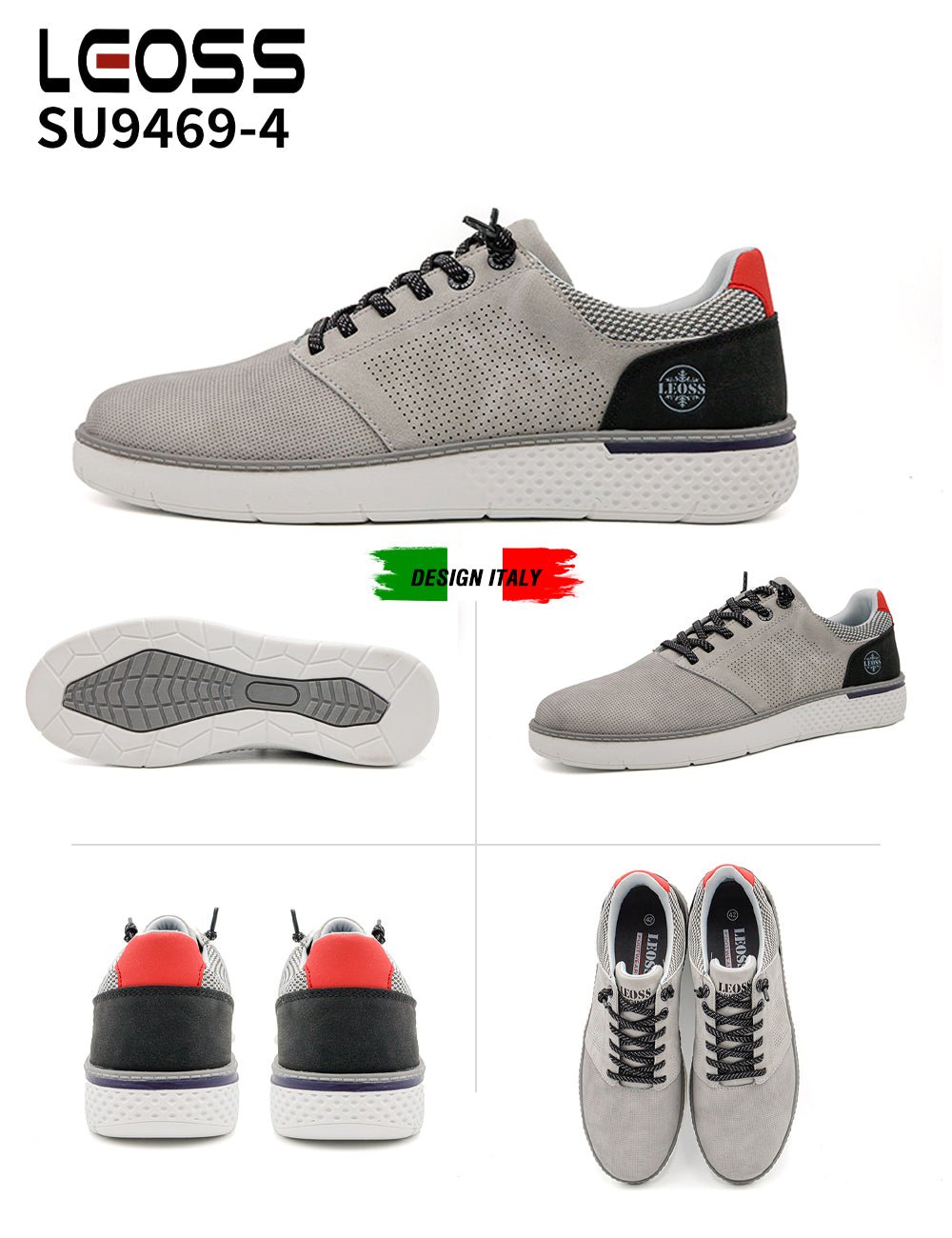 Scarpe Casual Da Uomo Leoss Su9469 - 4 - Fornitura all'ingrosso di Sneakers Uomo da Jomix Shoes B2B