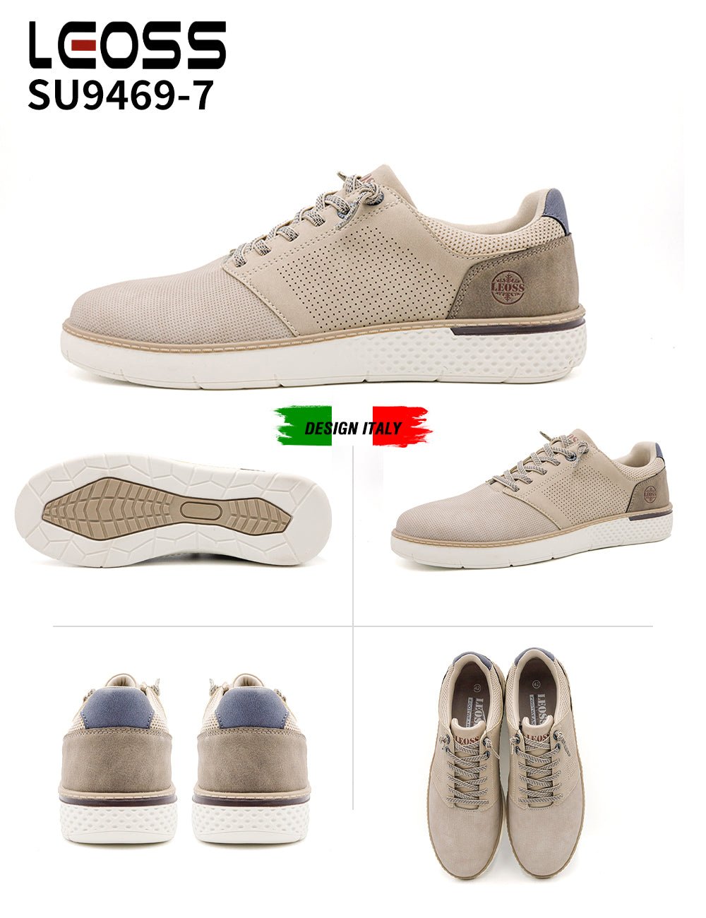 Scarpe Casual Da Uomo Leoss Su9469 - 7 - Fornitura all'ingrosso di Sneakers Uomo da Jomix Shoes B2B