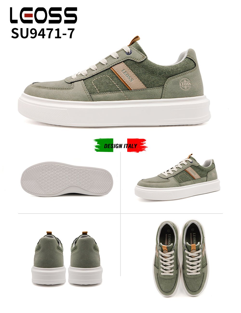 Scarpe Casual Da Uomo Leoss Su9471 - 7 - Fornitura all&#39;ingrosso di Sneakers Uomo da Jomix Shoes B2B
