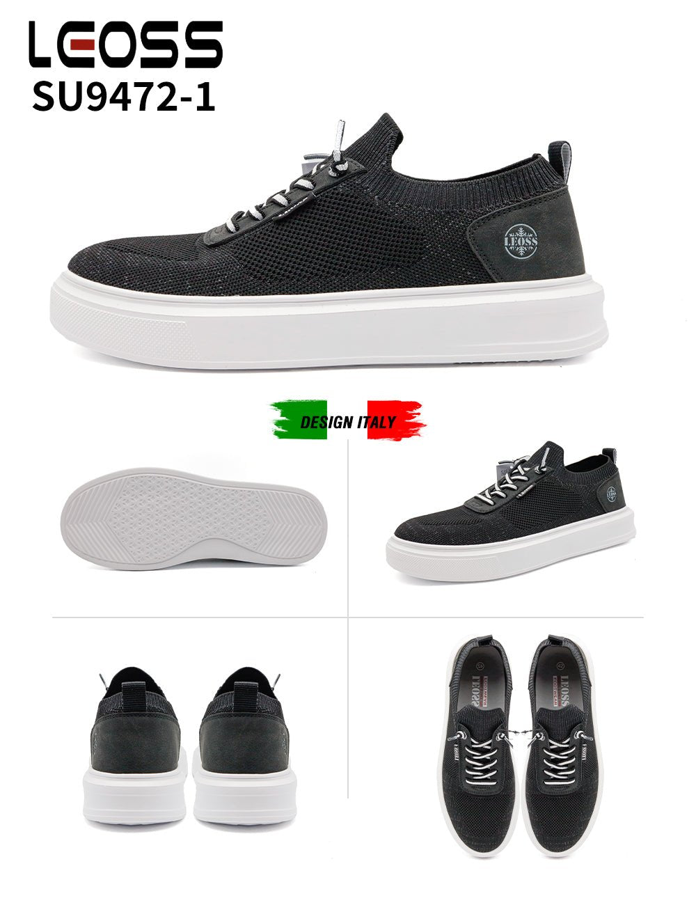 Scarpe Casual Da Uomo Leoss Su9472 - 1 - Fornitura all'ingrosso di Sneakers Uomo da Jomix Shoes B2B