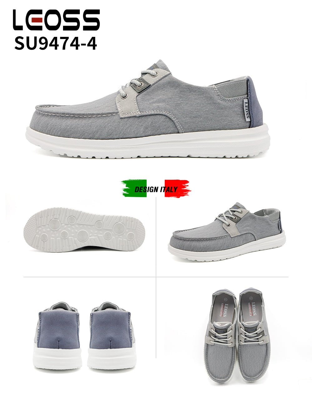 Scarpe Casual Da Uomo Leoss Su9474 - 4 - Fornitura all'ingrosso di Sneakers Uomo da Jomix Shoes B2B