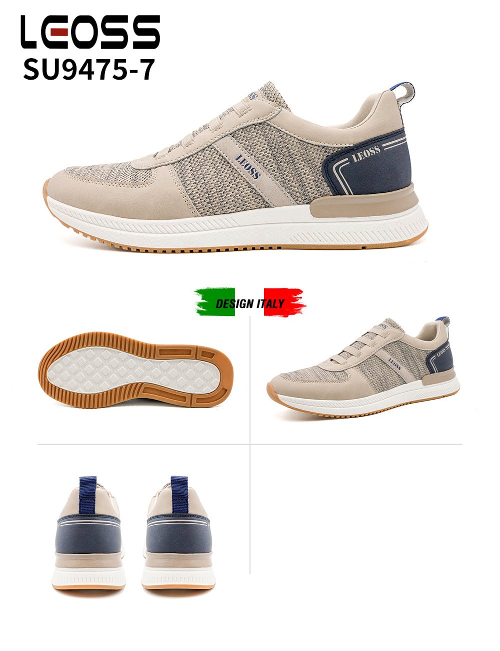 Scarpe Casual Da Uomo Leoss Su9475 - 7 - Fornitura all'ingrosso di Sneakers Uomo da Jomix Shoes B2B