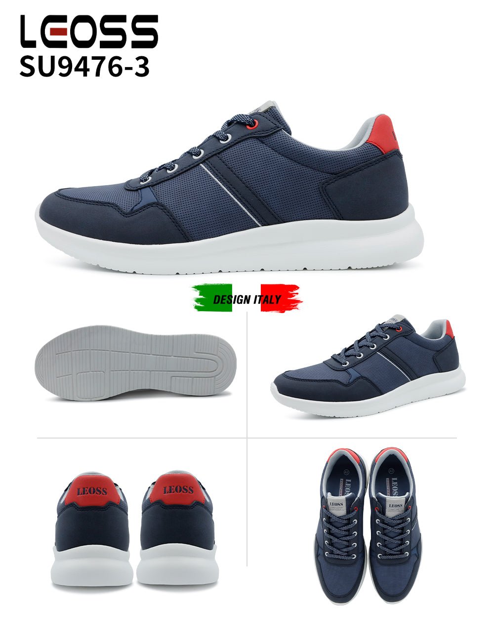 Scarpe Casual Da Uomo Leoss Su9476 - 3 - Fornitura all'ingrosso di Sneakers Uomo da Jomix Shoes B2B