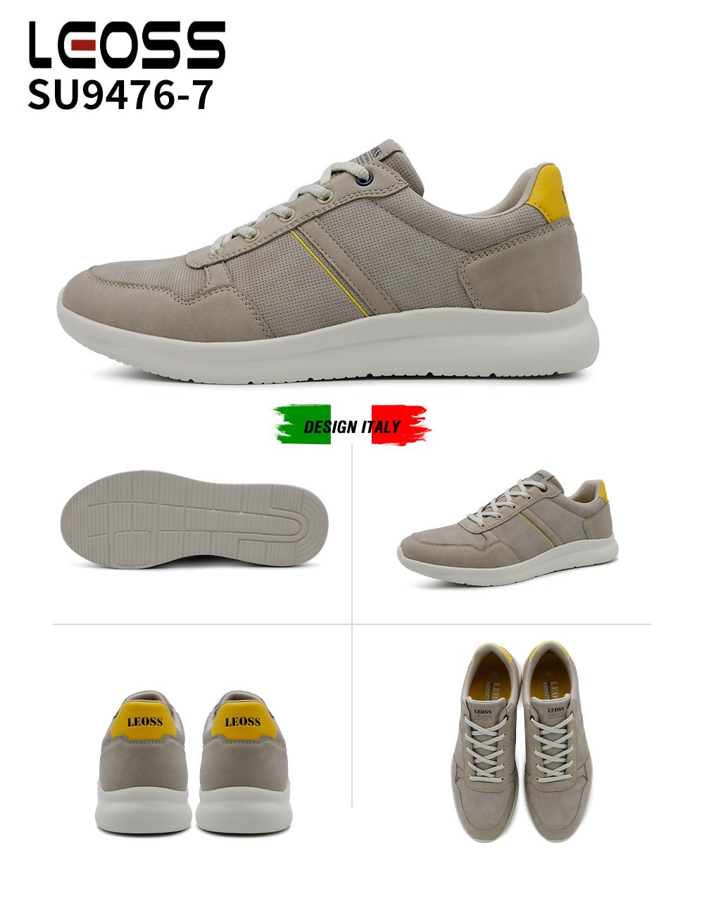 Scarpe Casual Da Uomo Leoss Su9476 - 7 - Fornitura all'ingrosso di Sneakers Uomo da Jomix Shoes B2B