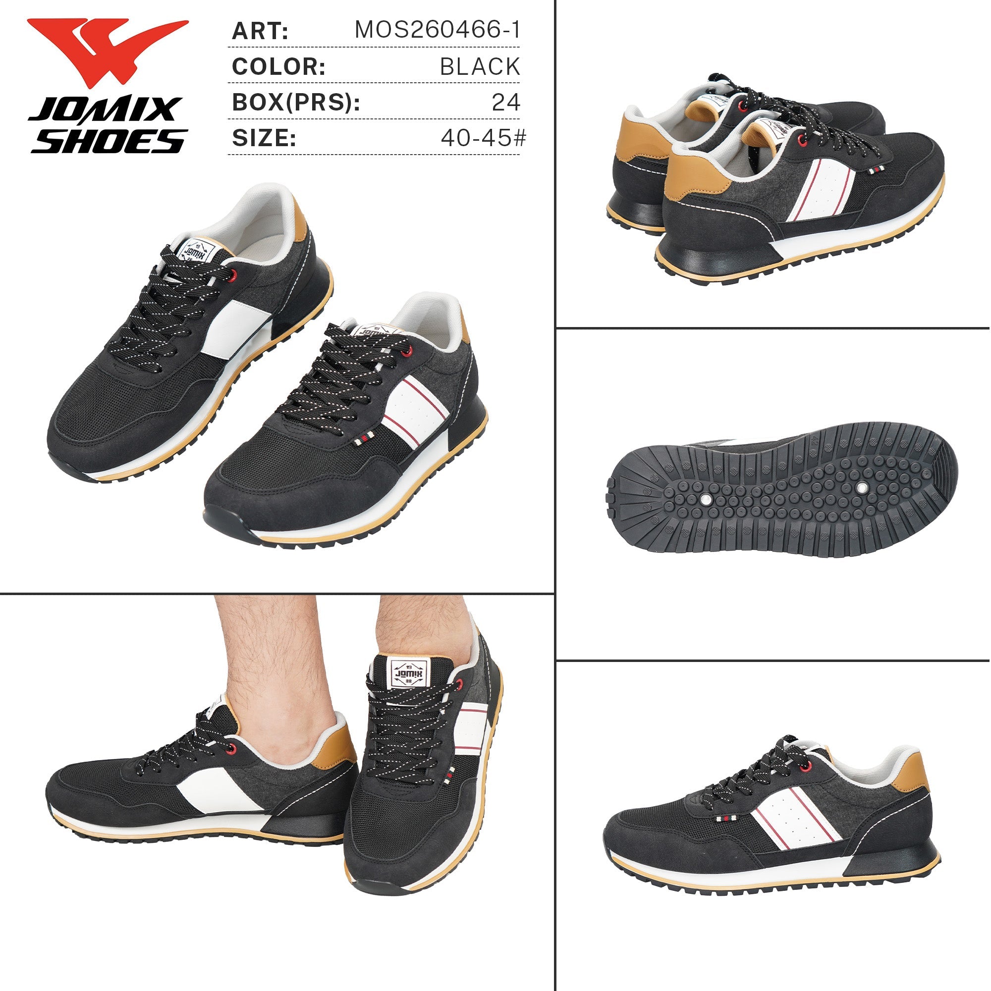 Scarpe da Ginnastica da Uomo MOS260466-1 - Fornitura all'ingrosso di Scarpe Uomo da Jomix Shoes B2B