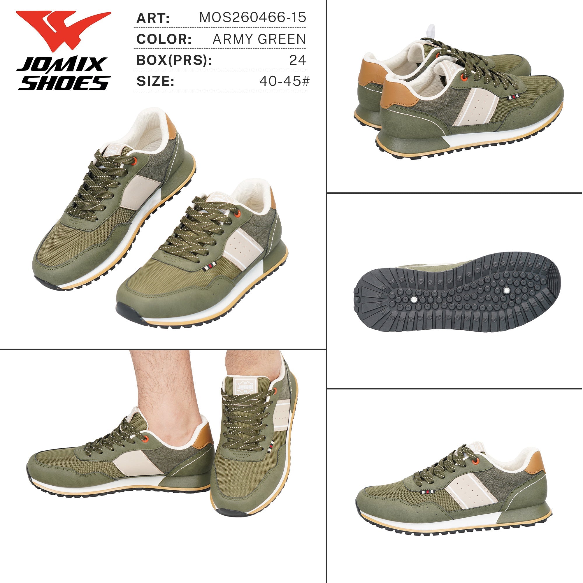 Scarpe da Ginnastica da Uomo MOS260466-15 - Fornitura all'ingrosso di Scarpe Uomo da Jomix Shoes B2B