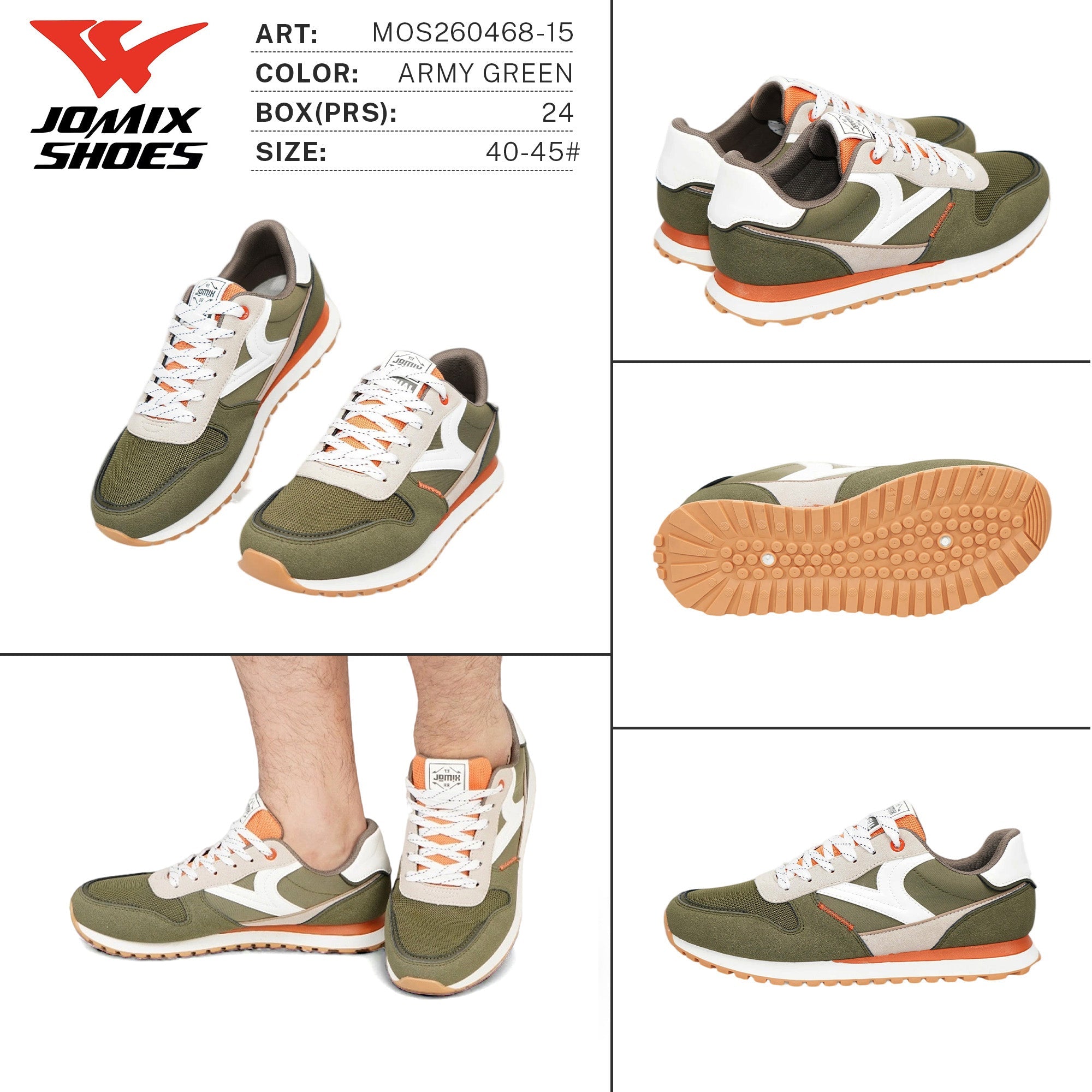 Scarpe da Ginnastica da Uomo MOS260468-15 - Fornitura all'ingrosso di Scarpe Uomo da Jomix Shoes B2B