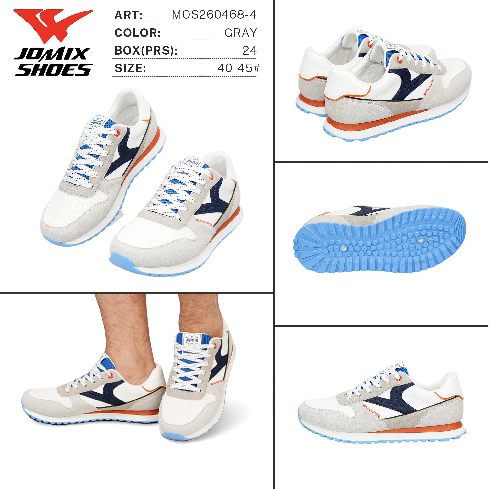 Scarpe da Ginnastica da Uomo MOS260468-4 - Fornitura all'ingrosso di Scarpe Uomo da Jomix Shoes B2B