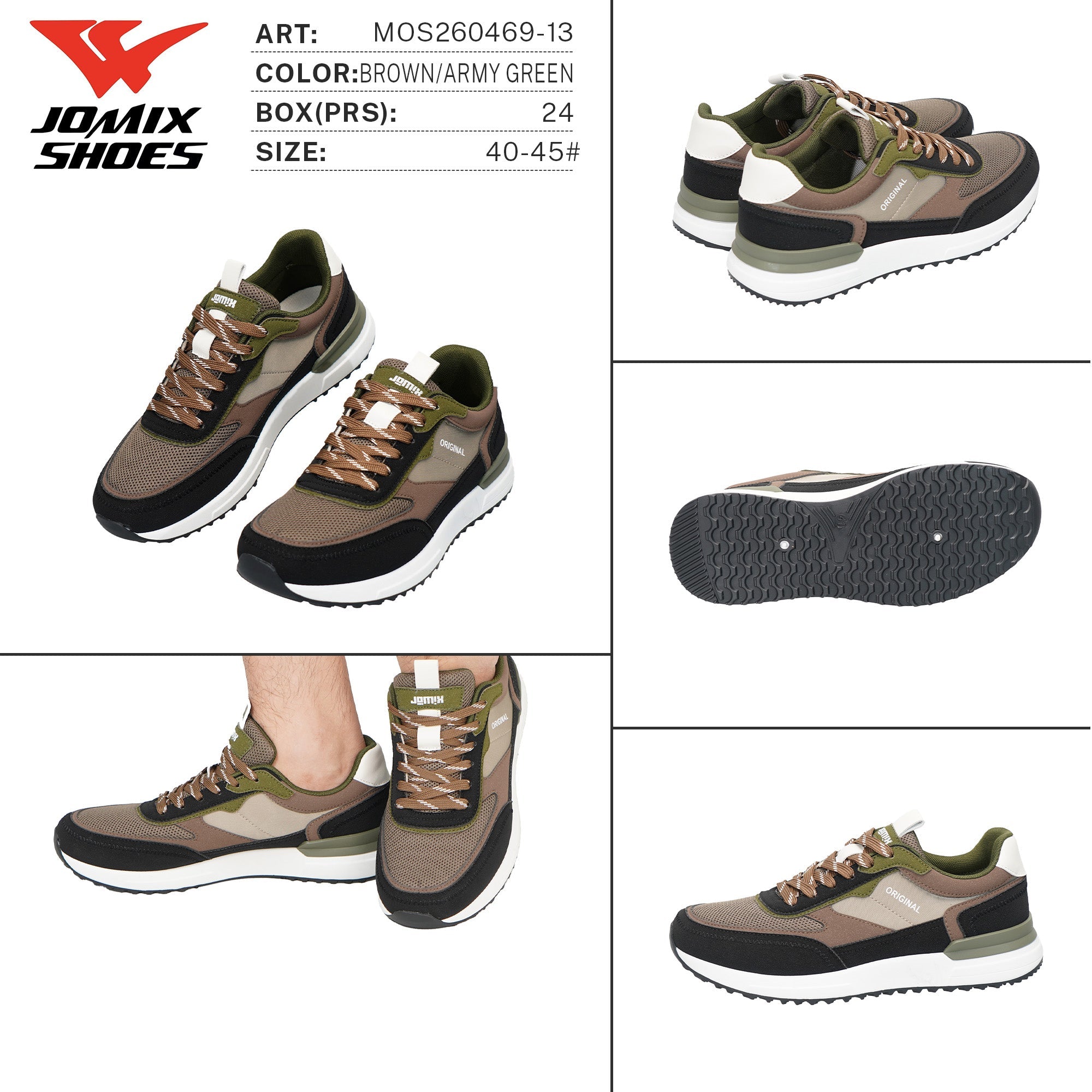 Scarpe da Ginnastica da Uomo MOS260469-13 - Fornitura all'ingrosso di Scarpe Uomo da Jomix Shoes B2B