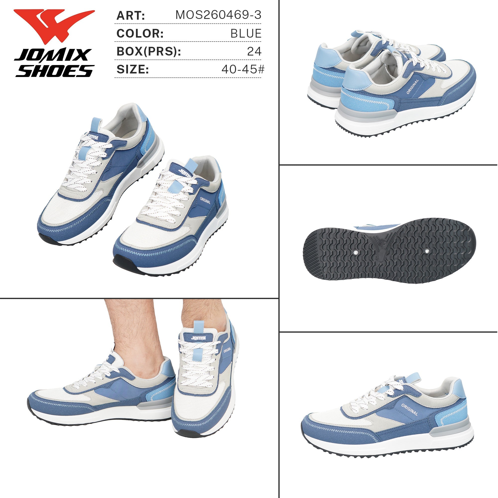 Scarpe da Ginnastica da Uomo MOS260469-3 - Fornitura all'ingrosso di Scarpe Uomo da Jomix Shoes B2B