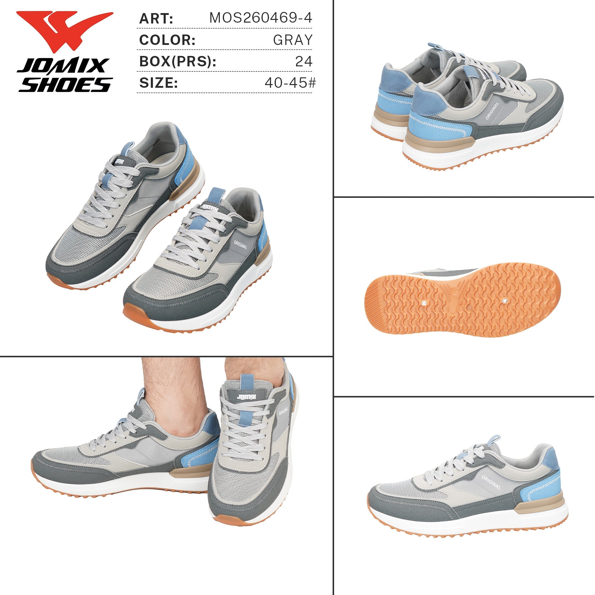 Scarpe da Ginnastica da Uomo MOS260469-4 - Fornitura all'ingrosso di Scarpe Uomo da Jomix Shoes B2B