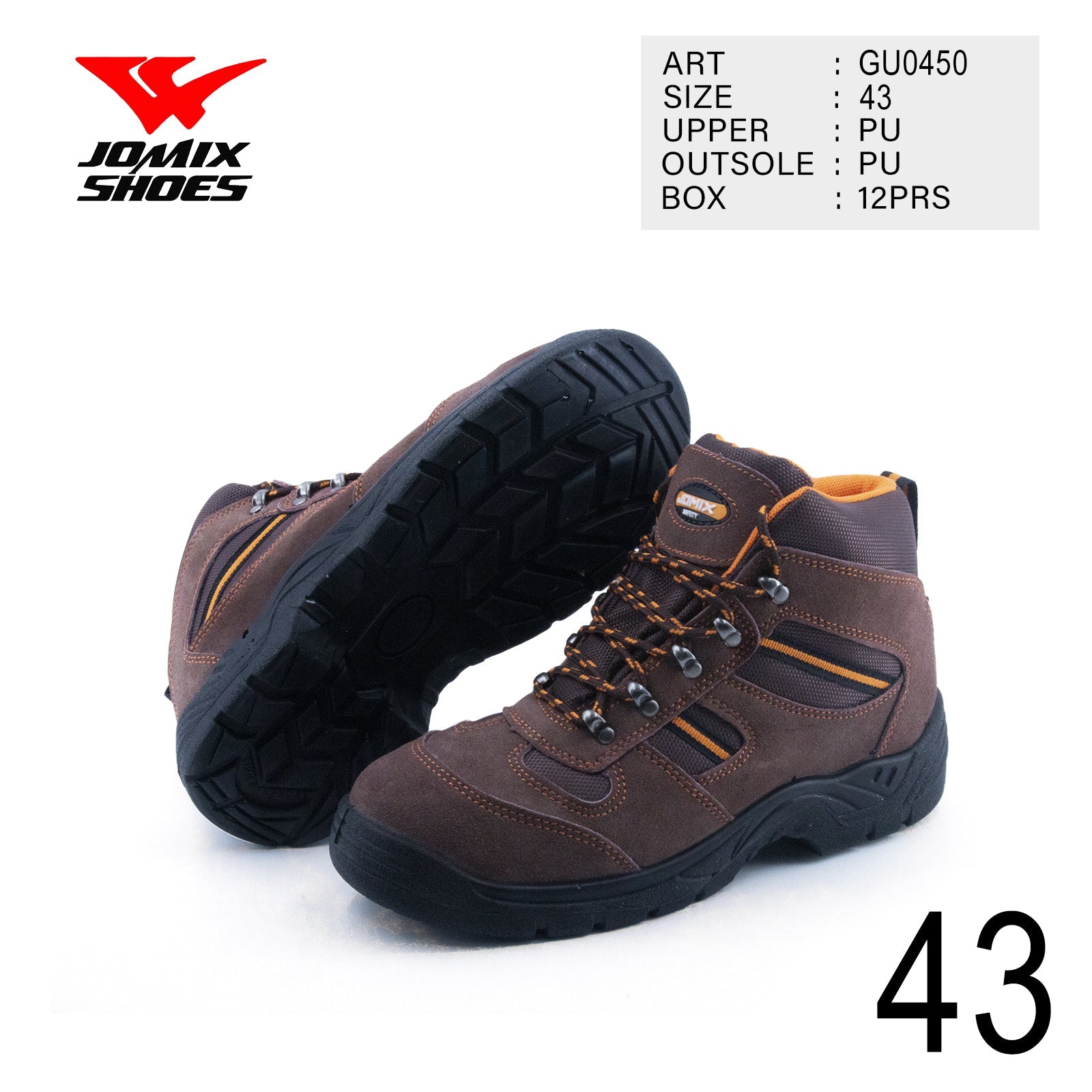 Scarpe Da Lavoro Antinfortunistica Da Uomo Jomix Shoes GU0450 - 43 - Fornitura all&#39;ingrosso di Scarpe Uomo da Jomix Shoes B2B