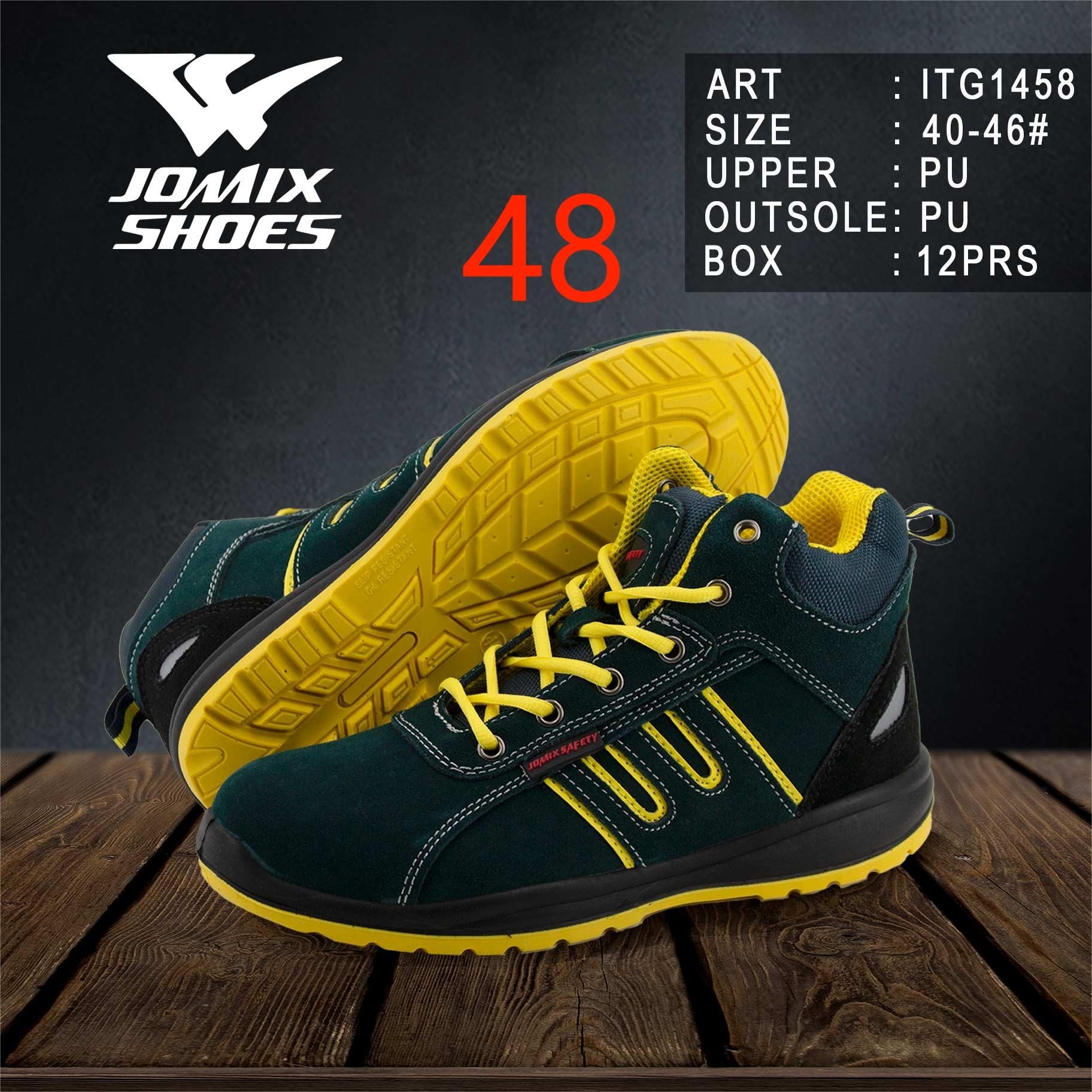 Scarpe Da Lavoro Antinfortunistica ITG1458 - 48 - Fornitura all'ingrosso di Scarpe Uomo da Jomix Shoes B2B