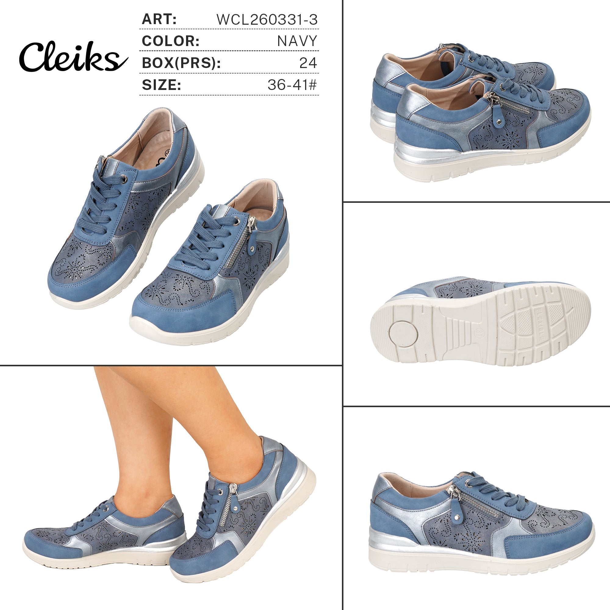 Sneakers da Donna WCL260331 - 3 - Fornitura all'ingrosso di Sneakers Donna da Jomix Shoes B2B