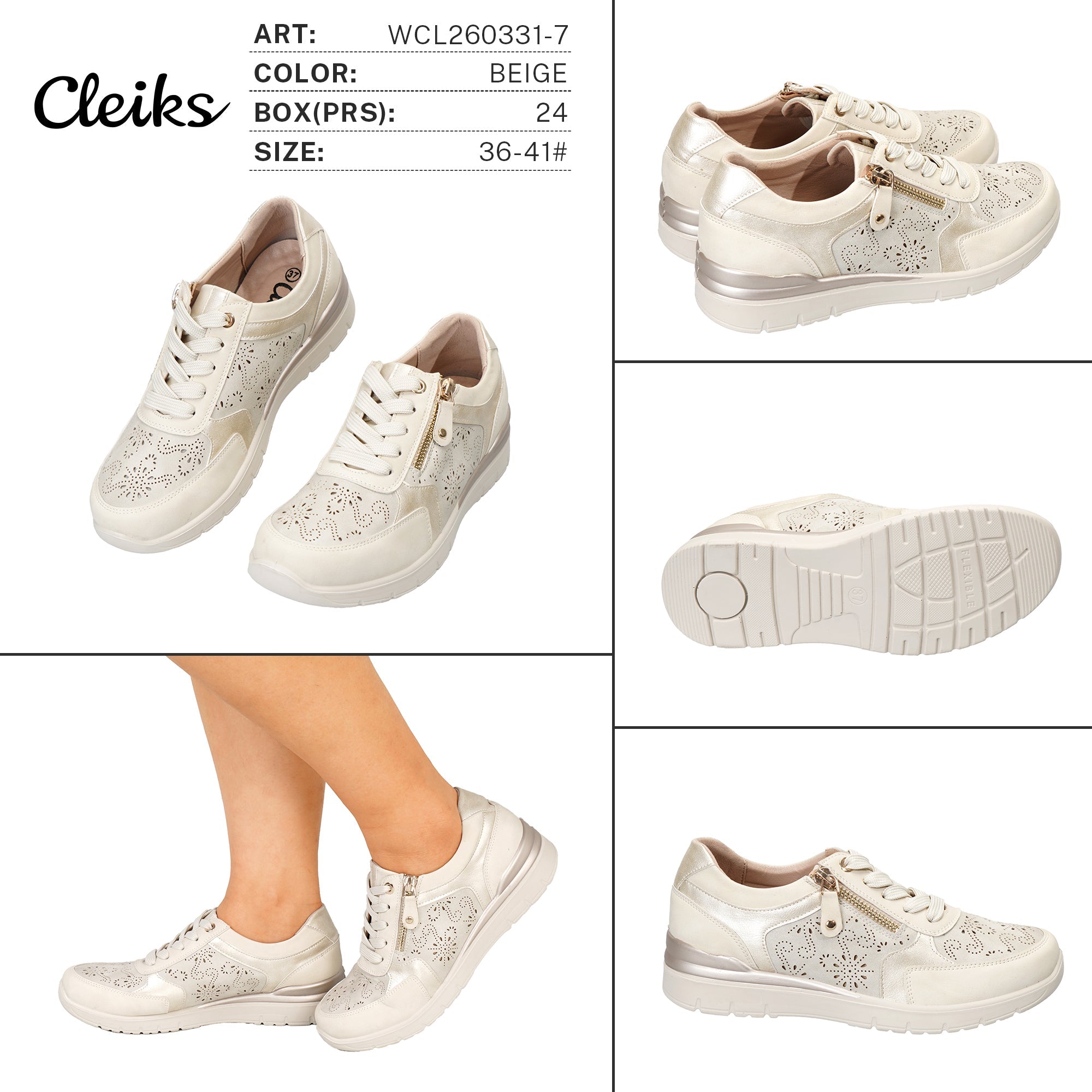 Sneakers da Donna WCL260331 - 7 - Fornitura all'ingrosso di Sneakers Donna da Jomix Shoes B2B