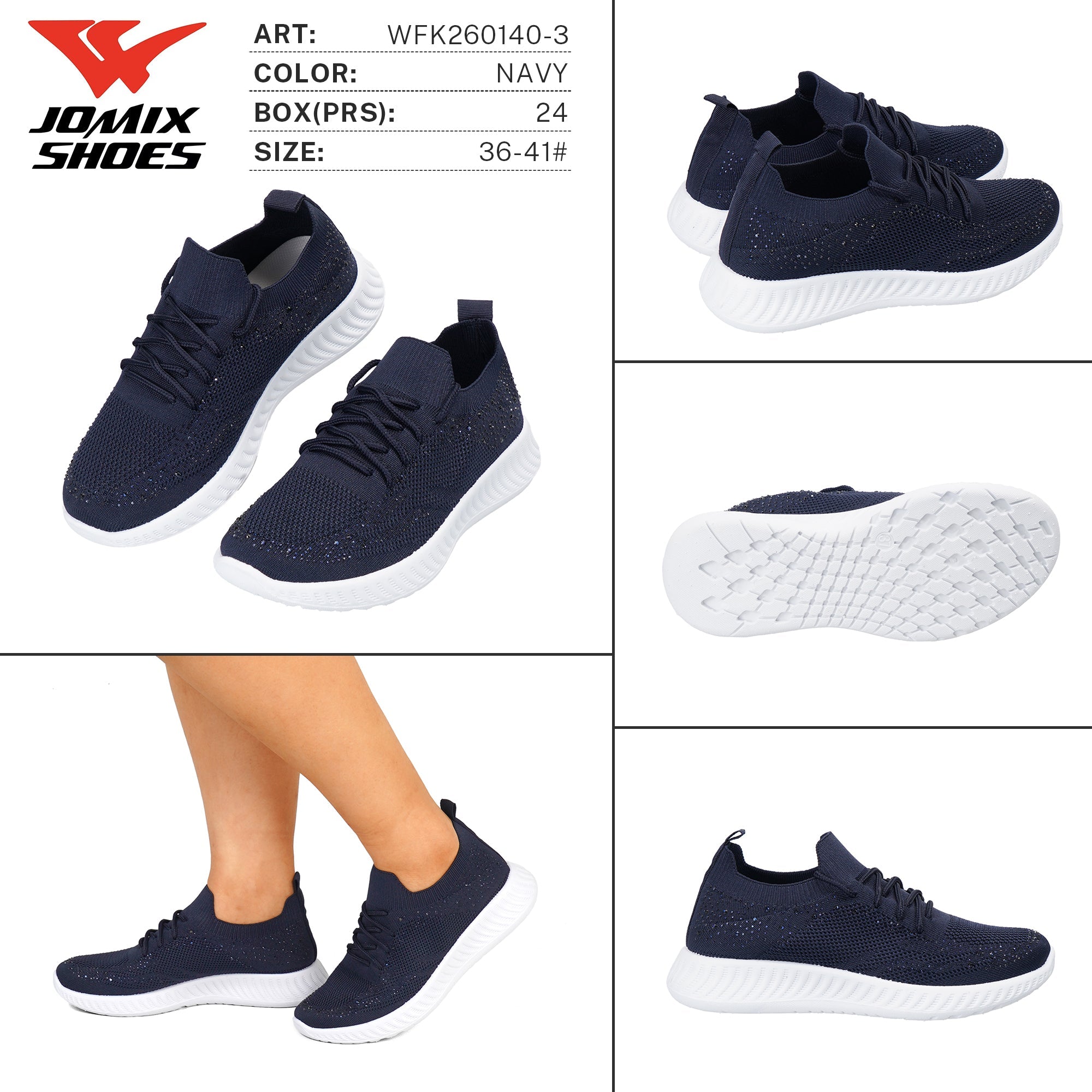 Sneakers da Donna WFK260140 - 3 - Fornitura all'ingrosso di Sneakers Donna da Jomix Shoes B2B