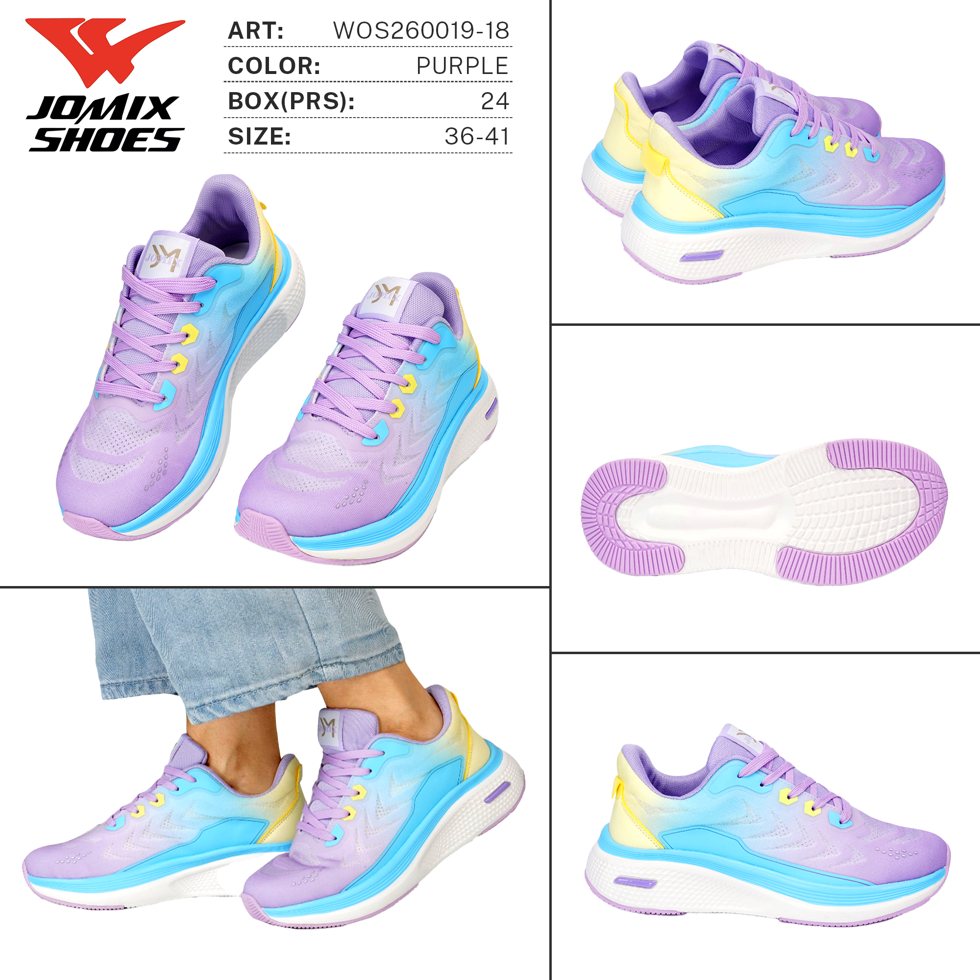 Sneakers da Donna WOS260019 - 18 - Fornitura all'ingrosso di Sneakers Donna da Jomix Shoes B2B