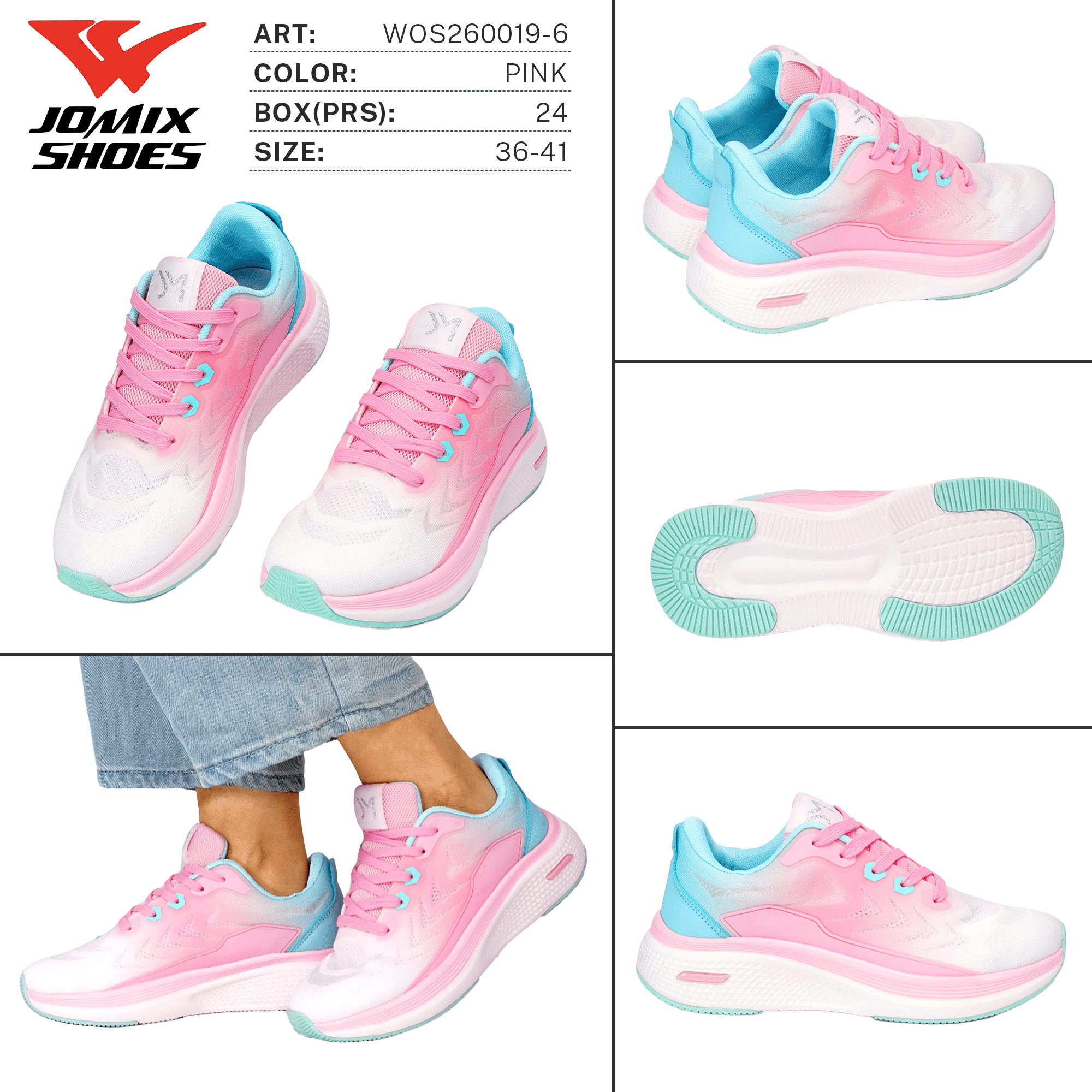 Sneakers da Donna WOS260019 - 6 - Fornitura all'ingrosso di Sneakers Donna da Jomix Shoes B2B