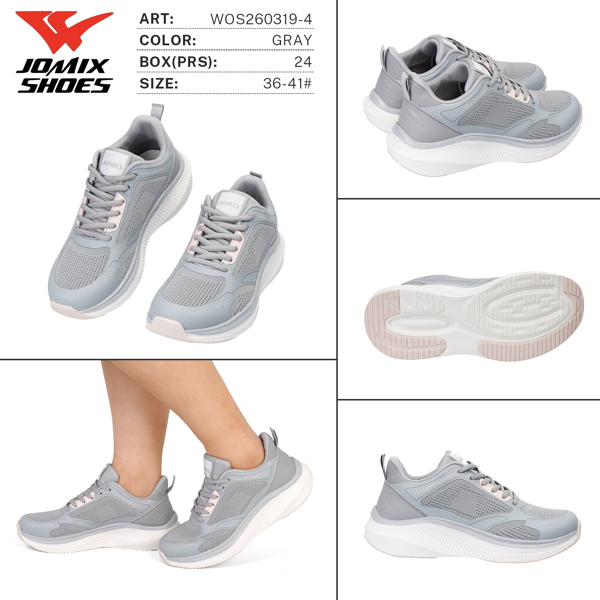 Sneakers da Donna WOS260319 - 4 - Fornitura all'ingrosso di Sneakers Donna da Jomix Shoes B2B