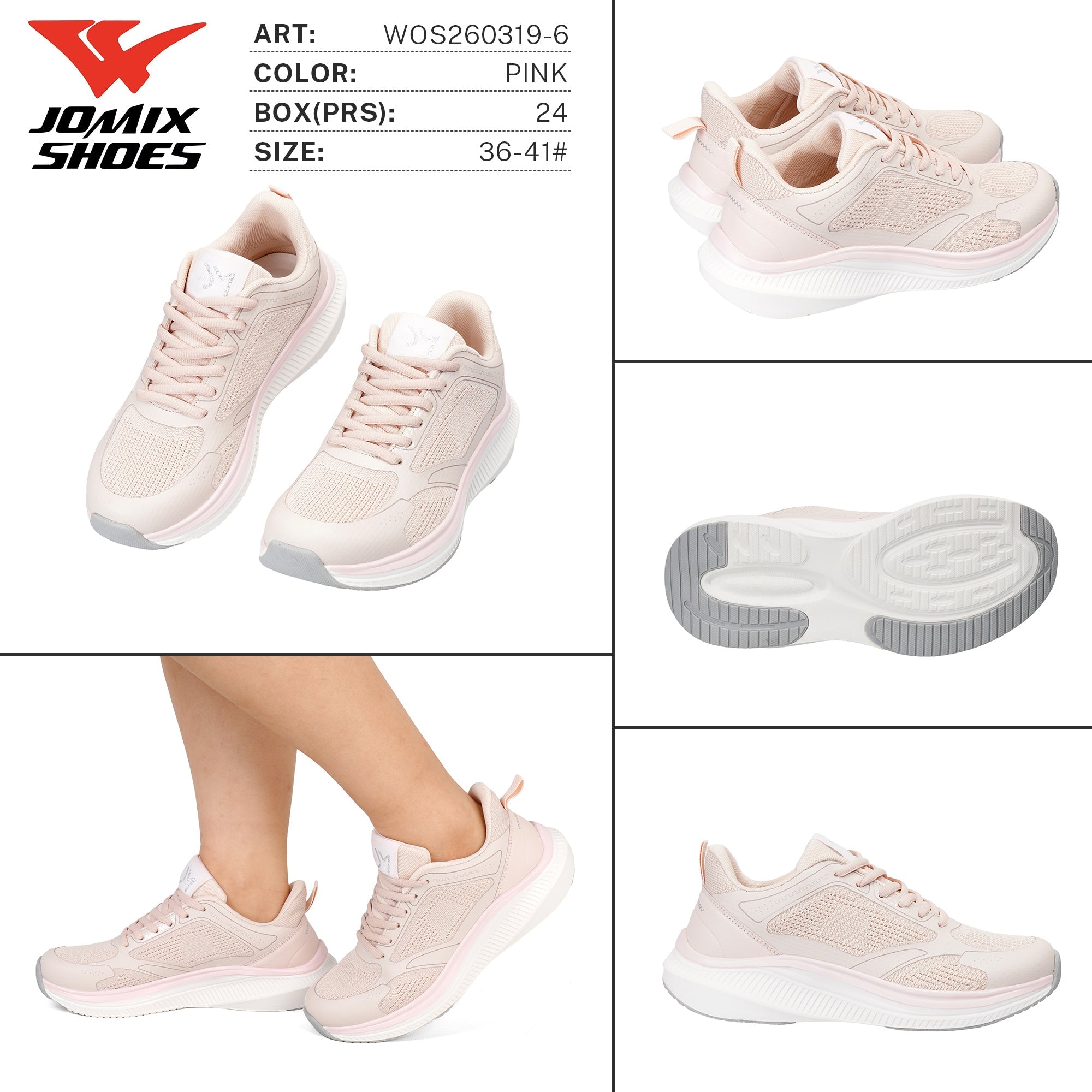 Sneakers da Donna WOS260319 - 6 - Fornitura all'ingrosso di Sneakers Donna da Jomix Shoes B2B