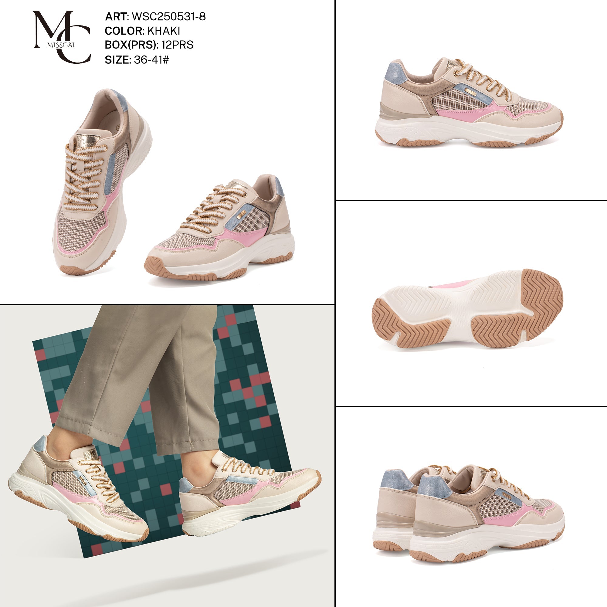 Sneakers Da Donna Wsc250531 - 8 - Fornitura all'ingrosso di Scarpe Donna da Jomix Shoes B2B