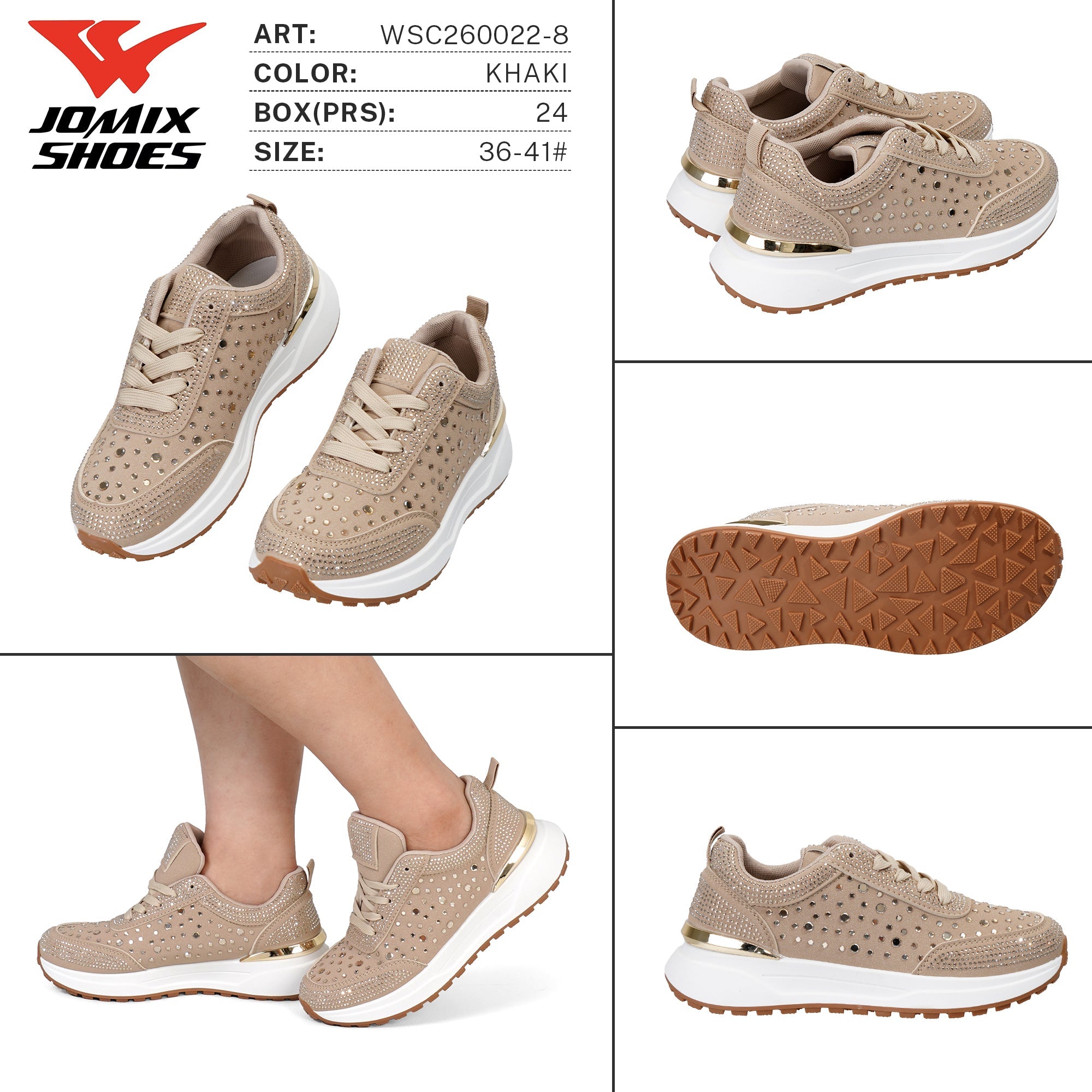 Sneakers da Donna WSC260022 - 8 - Fornitura all'ingrosso di Sneakers Donna da Jomix Shoes B2B