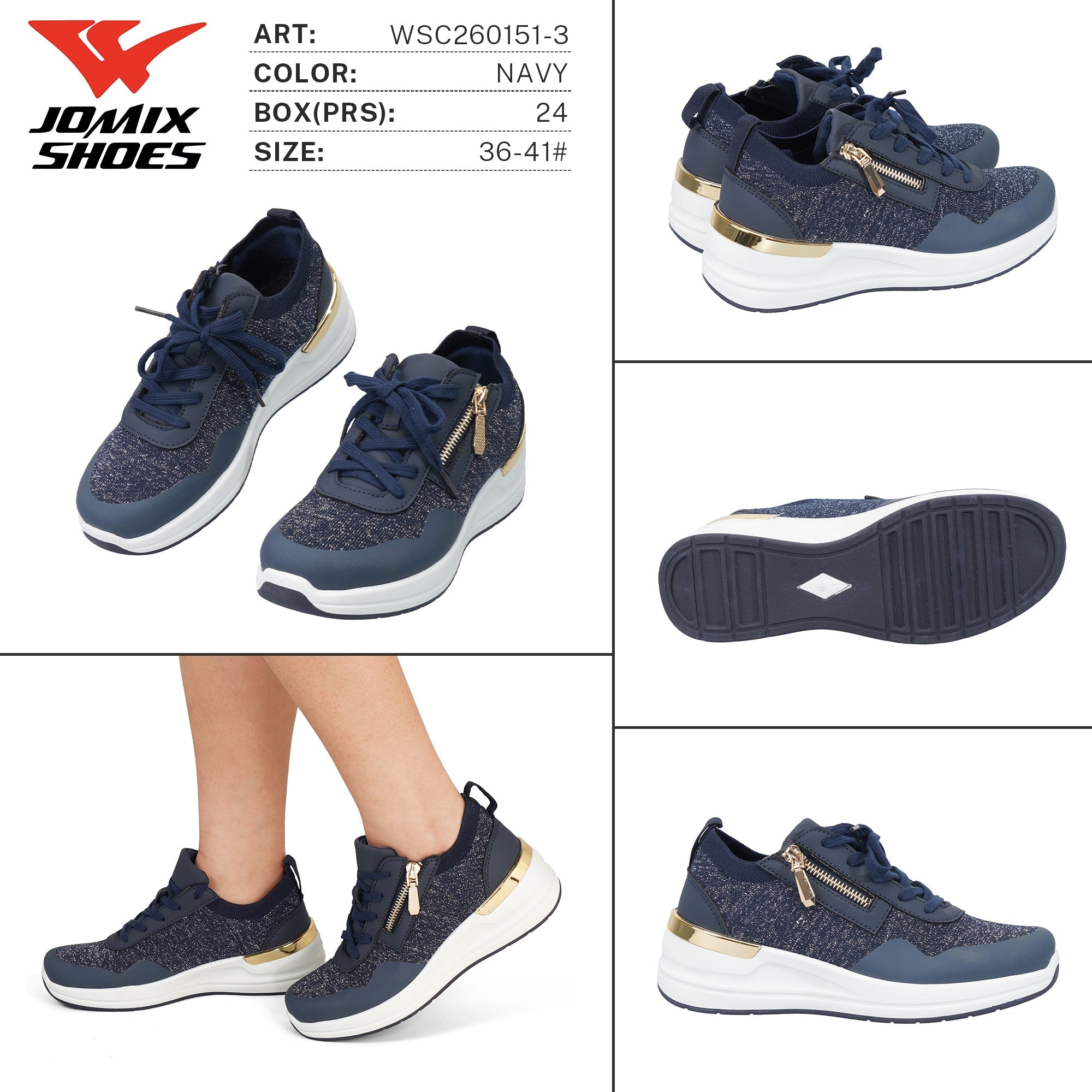 Sneakers da Donna WSC260151 - 3 - Fornitura all'ingrosso di Sneakers Donna da Jomix Shoes B2B