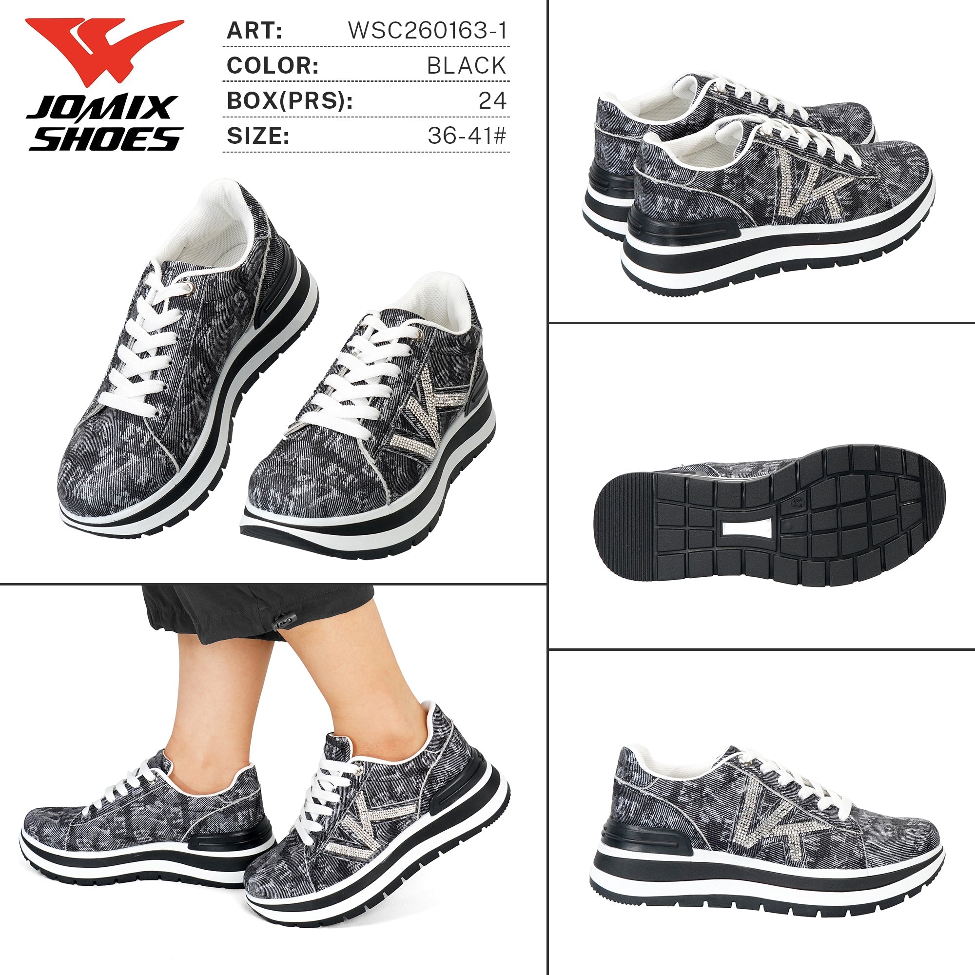 Sneakers da Donna WSC260163 - 1 - Fornitura all'ingrosso di Sneakers Donna da Jomix Shoes B2B