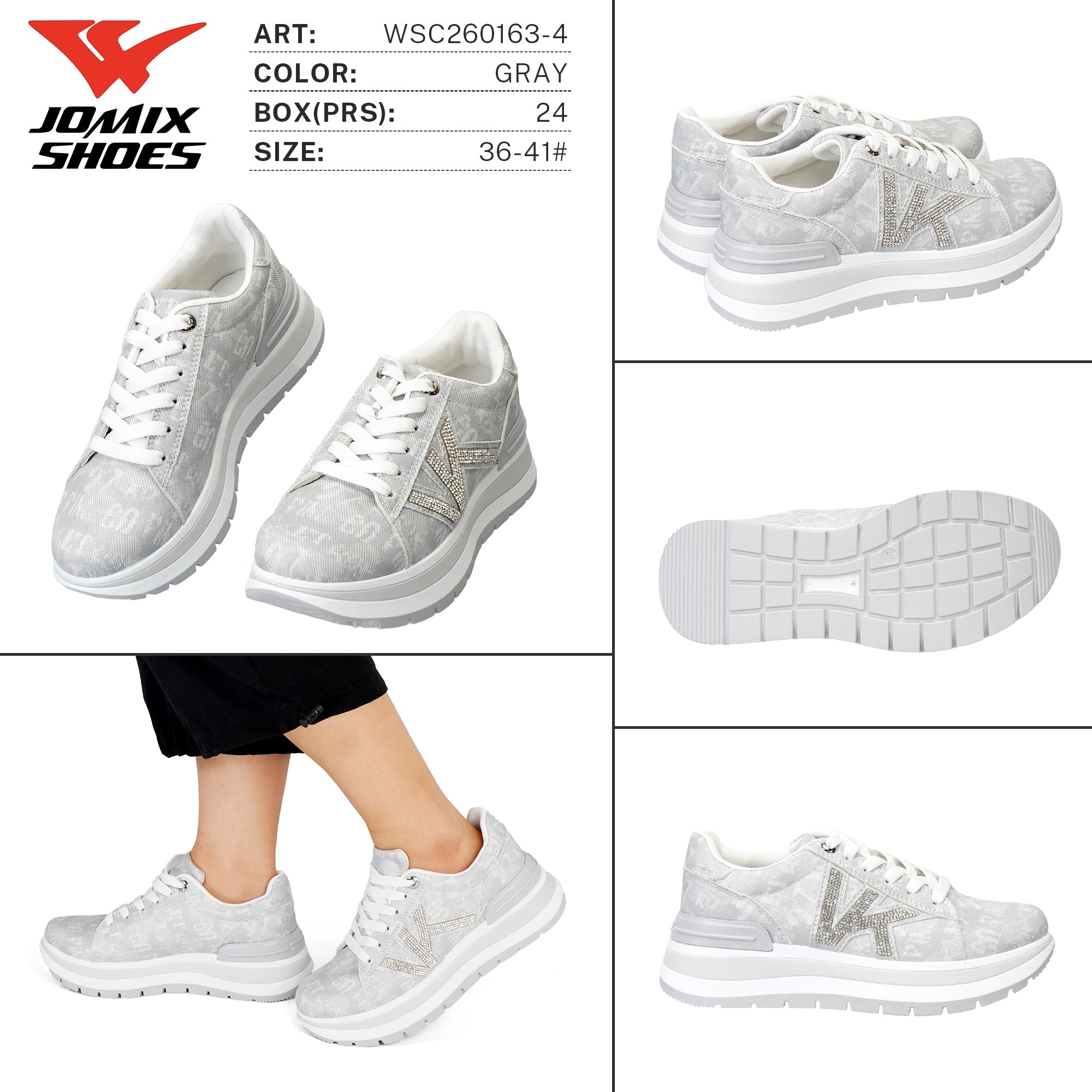 Sneakers da Donna WSC260163 - 4 - Fornitura all'ingrosso di Sneakers Donna da Jomix Shoes B2B