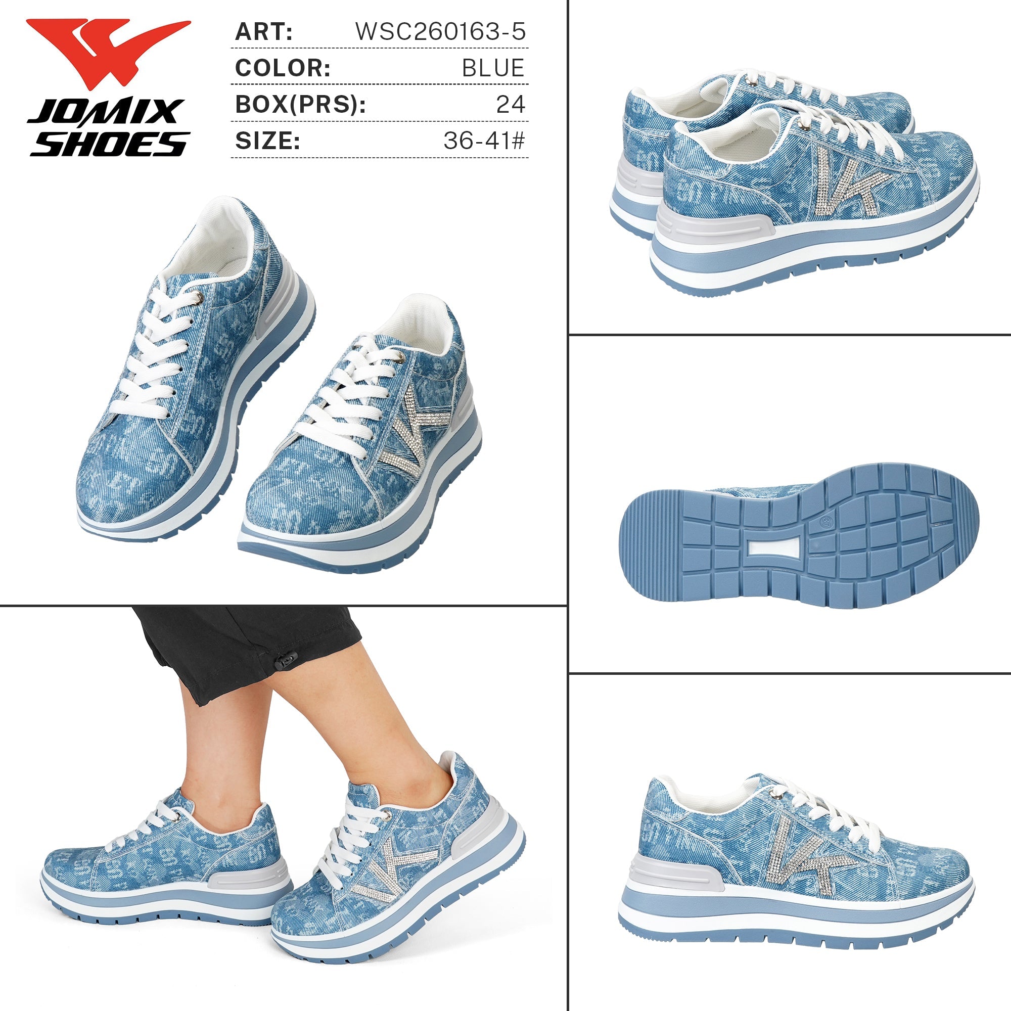 Sneakers da Donna WSC260163 - 5 - Fornitura all'ingrosso di Sneakers Donna da Jomix Shoes B2B