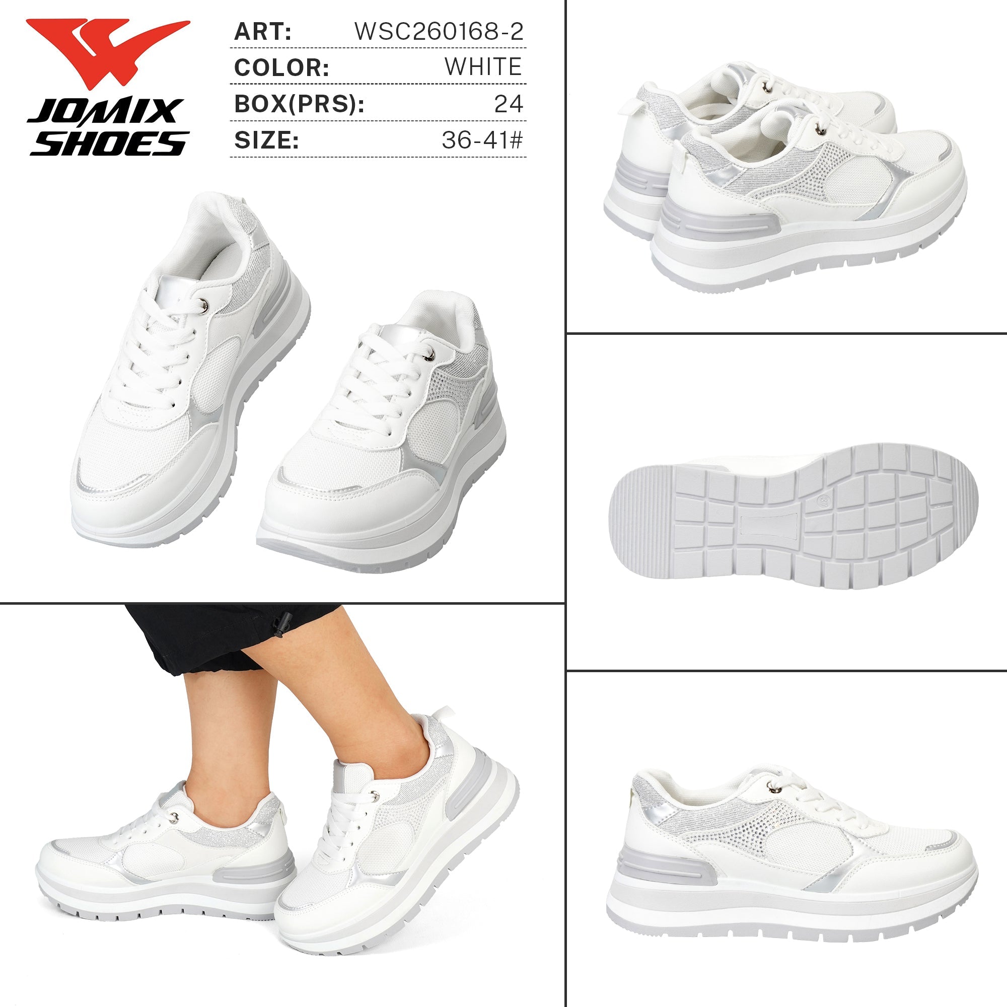 Sneakers da Donna WSC260168 - 2 - Fornitura all'ingrosso di Sneakers Donna da Jomix Shoes B2B