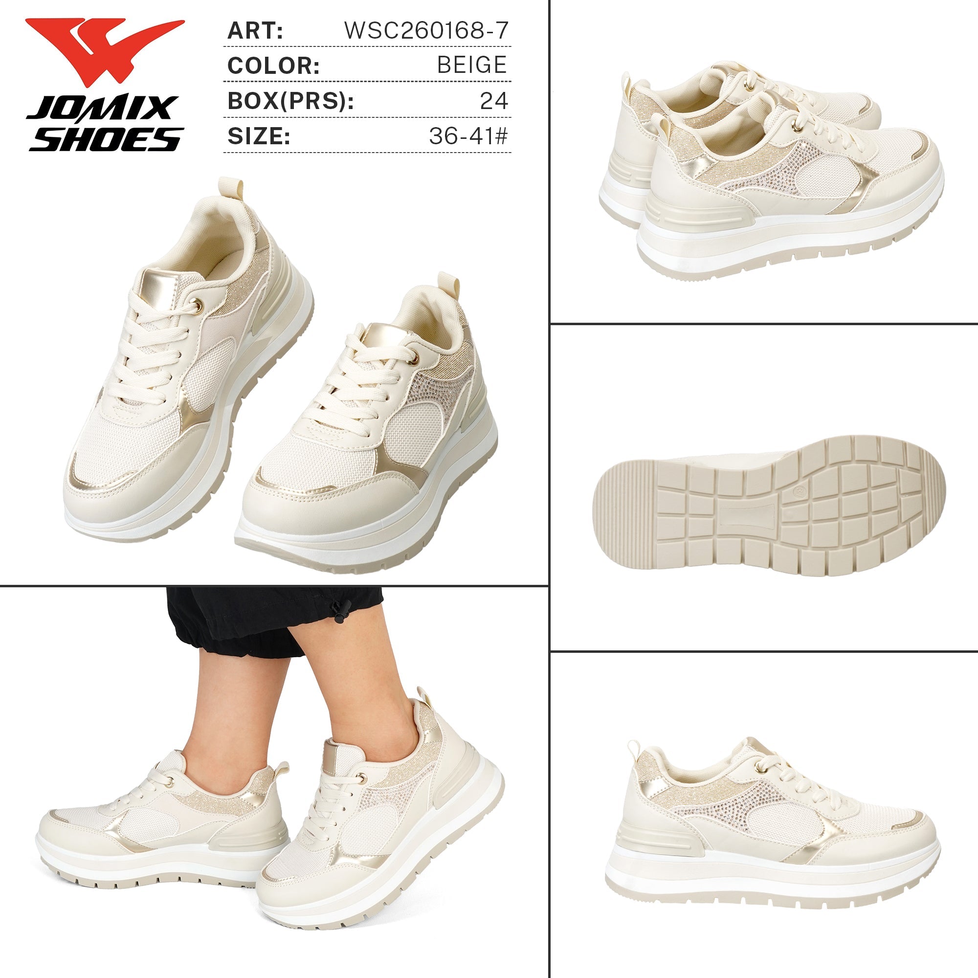 Sneakers da Donna WSC260168 - 7 - Fornitura all'ingrosso di Sneakers Donna da Jomix Shoes B2B