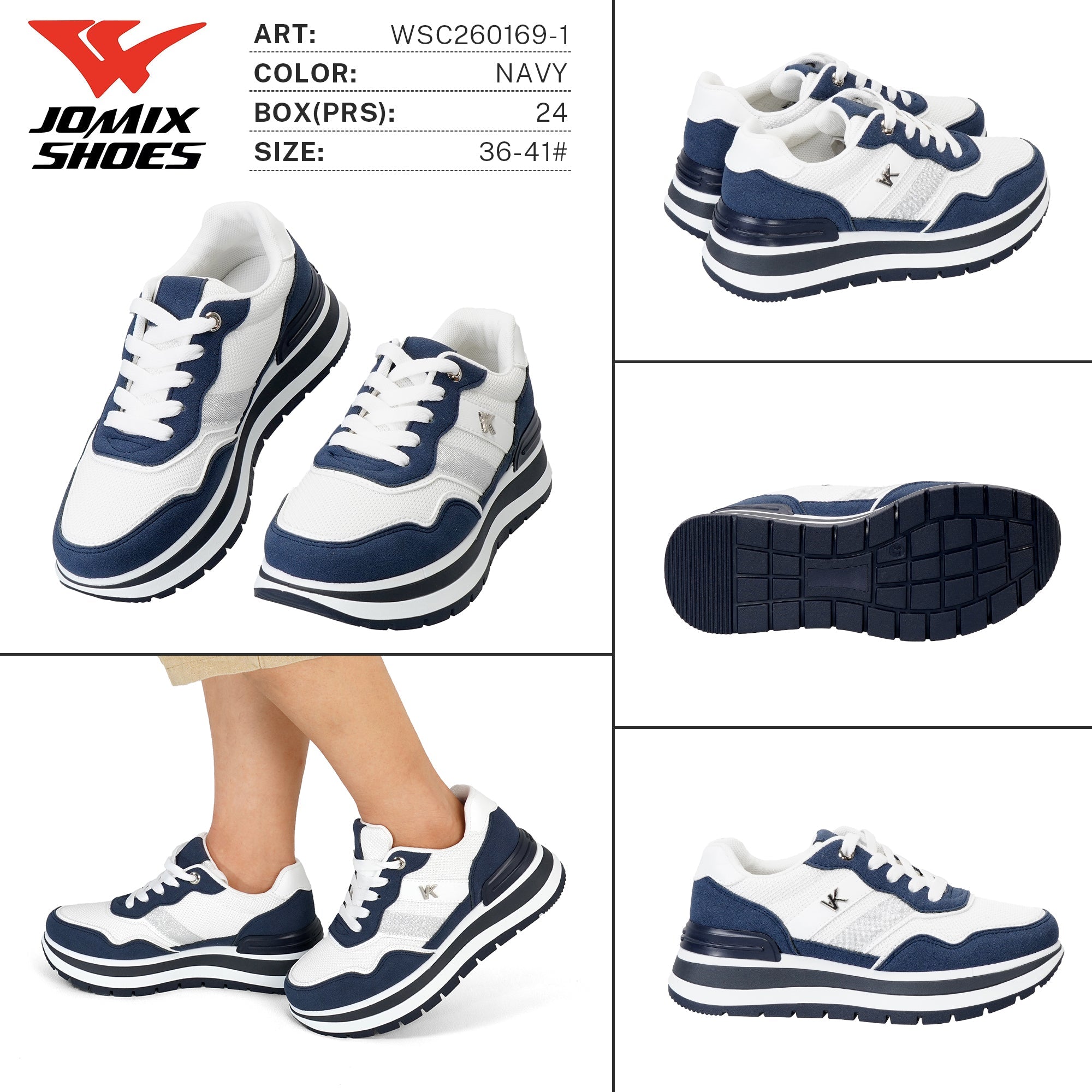 Sneakers da Donna WSC260169 - 1 - Fornitura all'ingrosso di Sneakers Donna da Jomix Shoes B2B