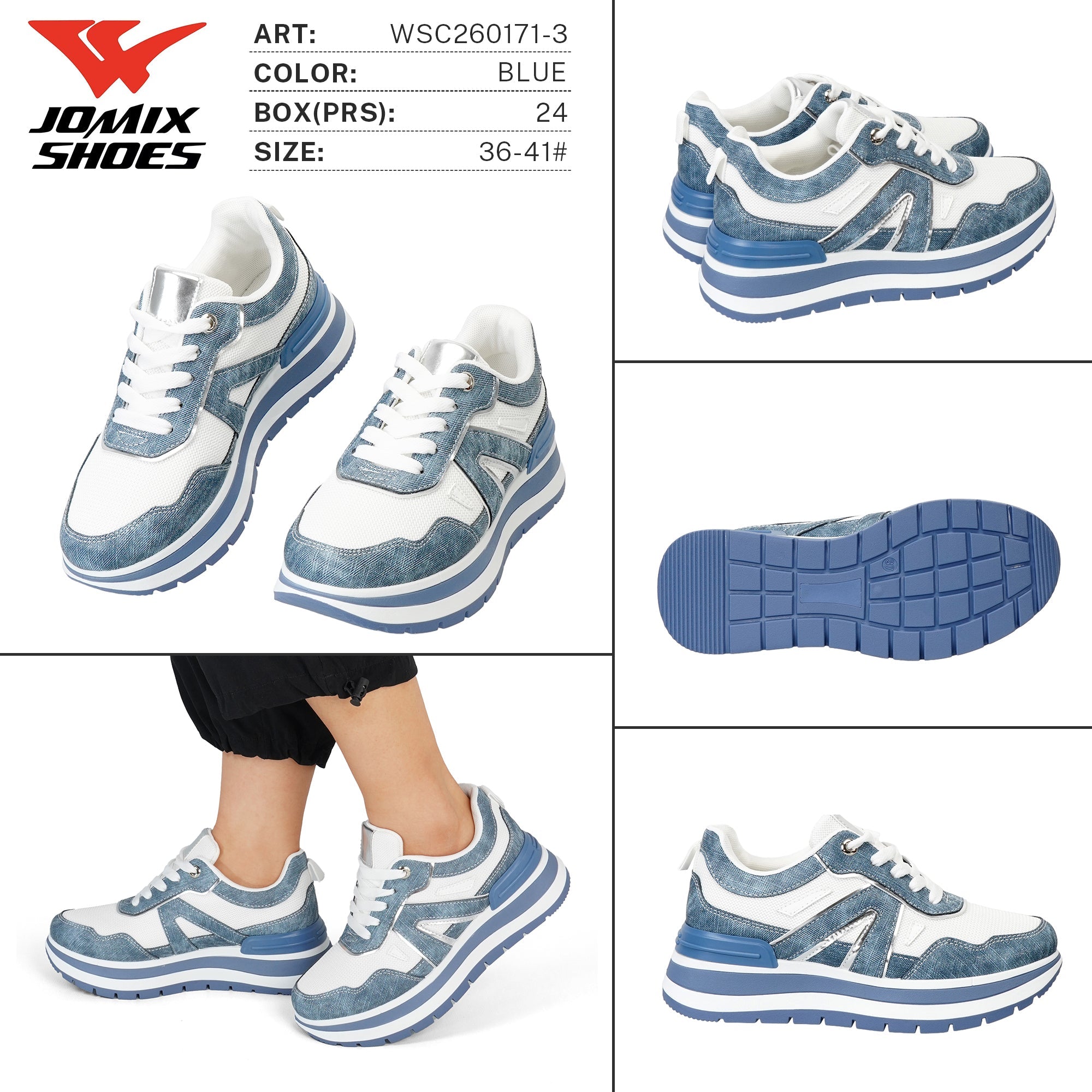 Sneakers da Donna WSC260171 - 3 - Fornitura all'ingrosso di Sneakers Donna da Jomix Shoes B2B