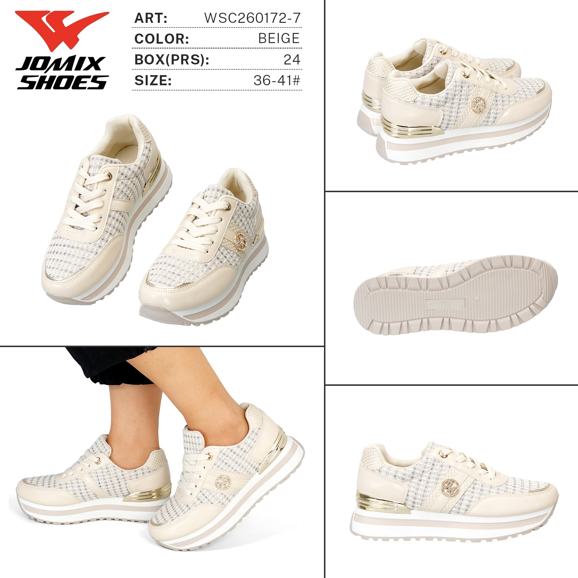 Sneakers da Donna WSC260172 - 7 - Fornitura all'ingrosso di Sneakers Donna da Jomix Shoes B2B