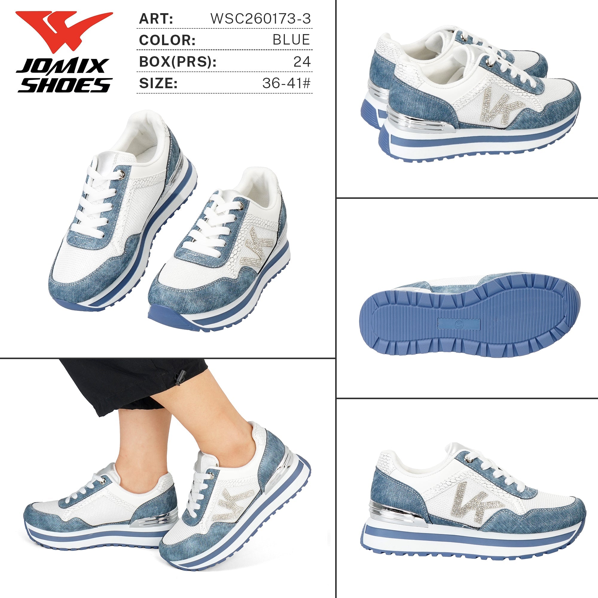 Sneakers da Donna WSC260173 - 3 - Fornitura all'ingrosso di Sneakers Donna da Jomix Shoes B2B