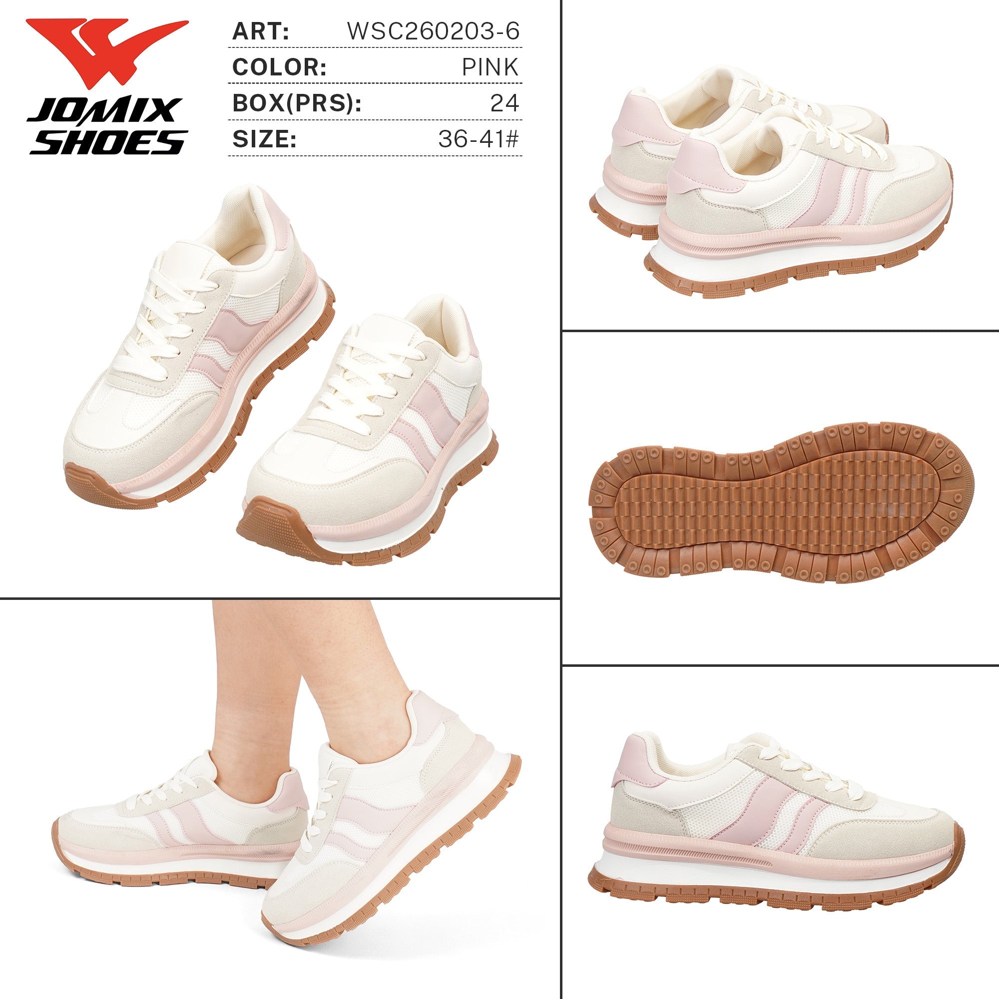 Sneakers da Donna WSC260203 - 6 - Fornitura all'ingrosso di Sneakers Donna da Jomix Shoes B2B