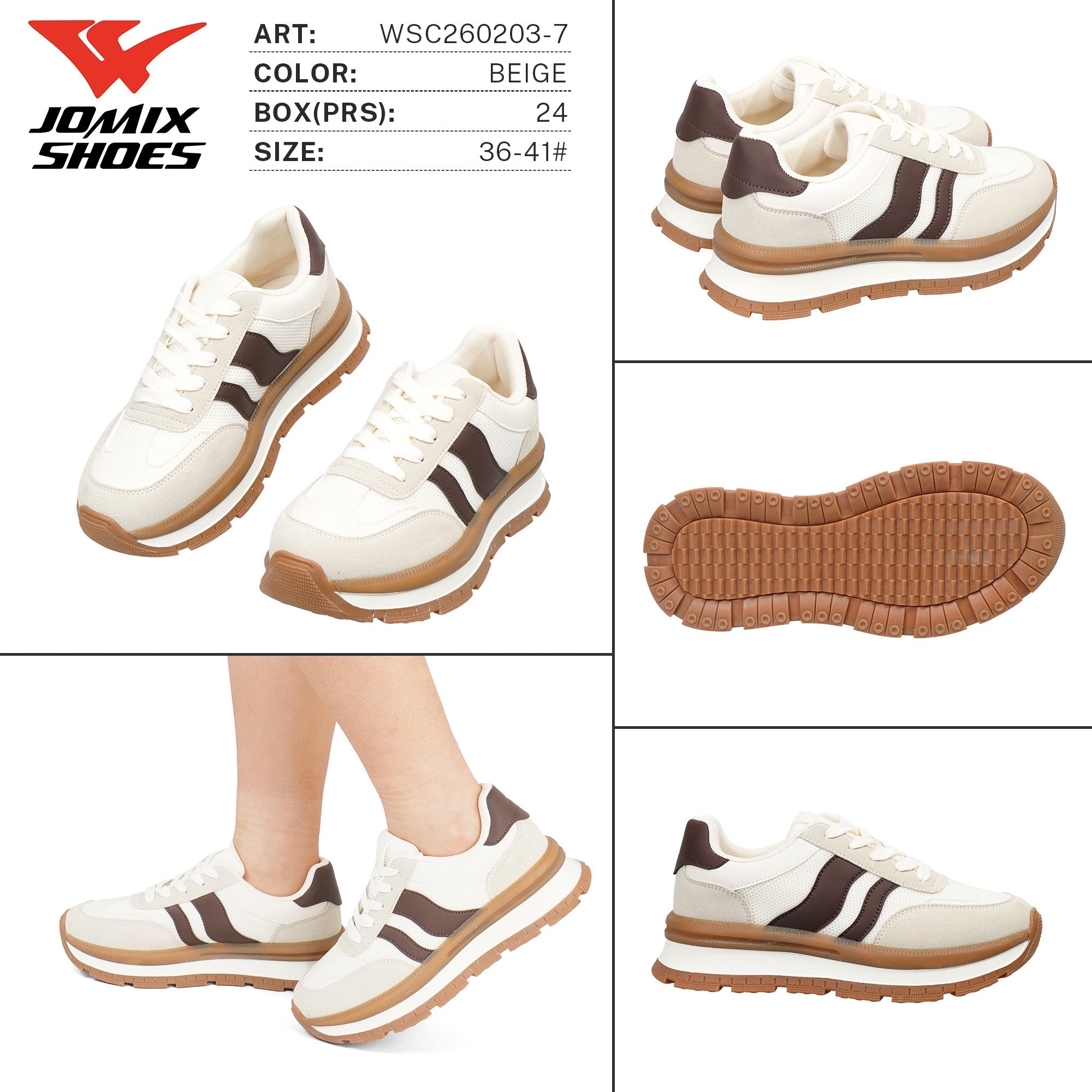 Sneakers da Donna WSC260203 - 7 - Fornitura all'ingrosso di Sneakers Donna da Jomix Shoes B2B