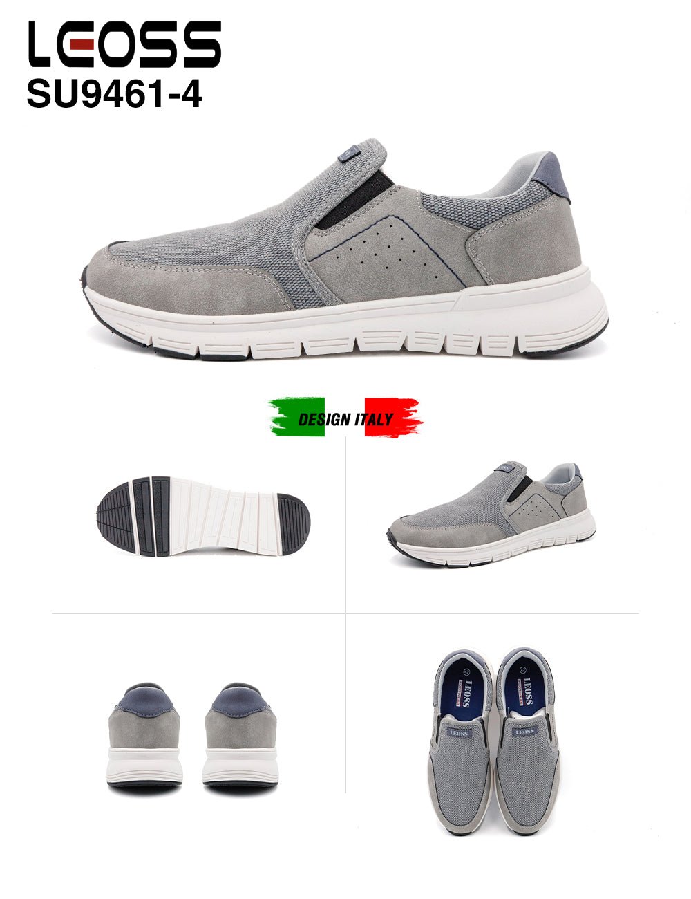 Sneakers Da Uomo Leoss SU9461 - 4 - Fornitura all'ingrosso di Sneakers Uomo da Jomix Shoes B2B