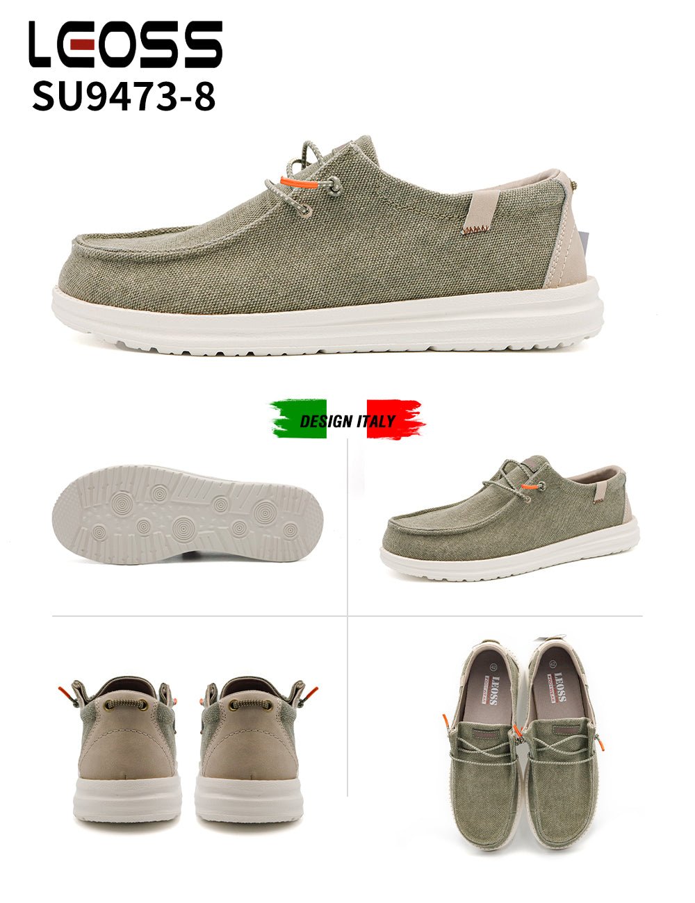 Sneakers Da Uomo Leoss SU9473 - 8 - Fornitura all&#39;ingrosso di Sneakers Uomo da Jomix Shoes B2B