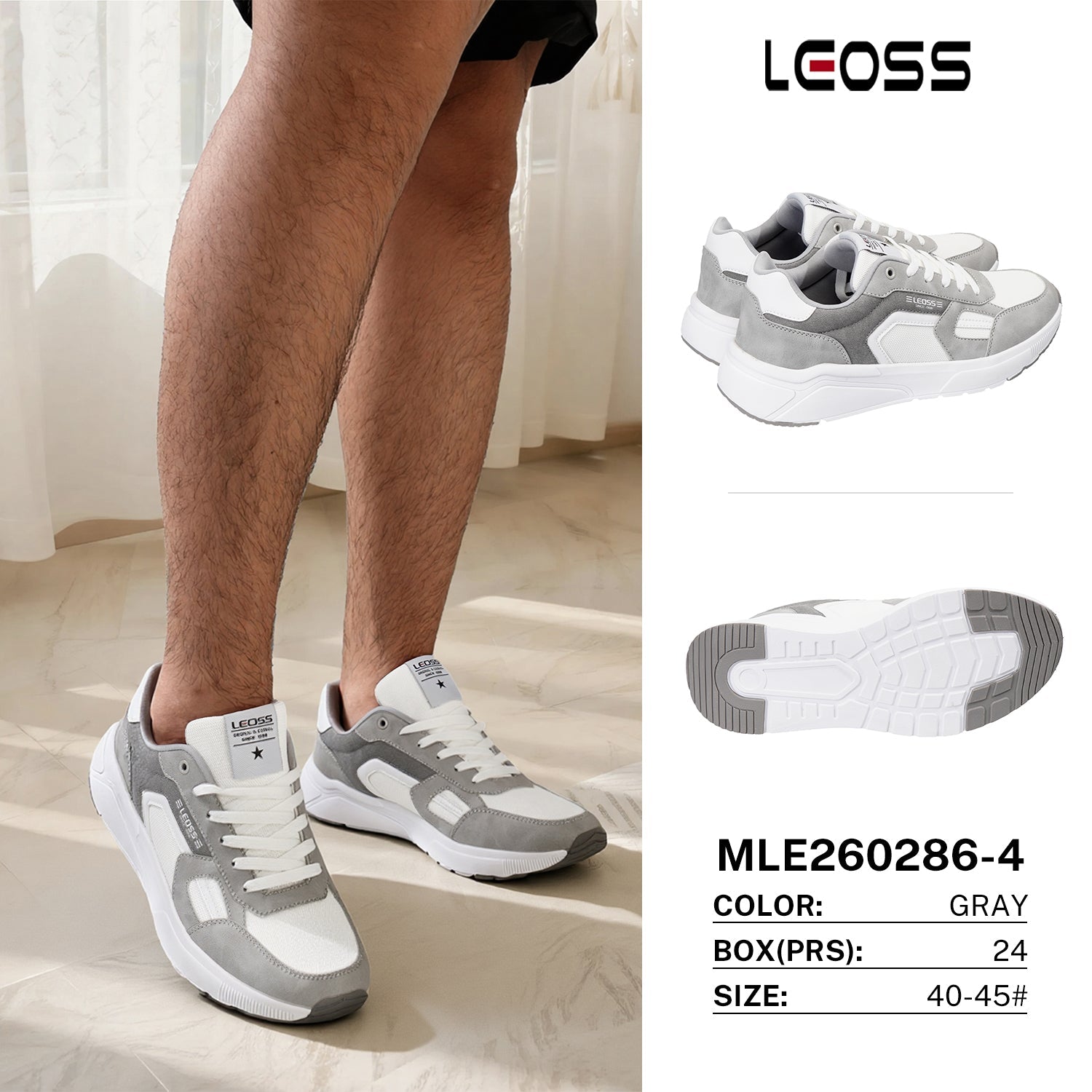 Sneakers da Uomo MLE260286 - 4 - Fornitura all'ingrosso di Sneakers Uomo da Jomix Shoes B2B