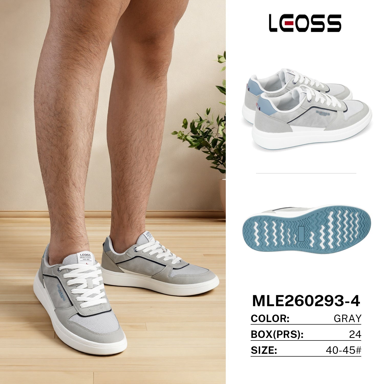 Sneakers da Uomo MLE260293 - 4 - Fornitura all'ingrosso di Sneakers Uomo da Jomix Shoes B2B