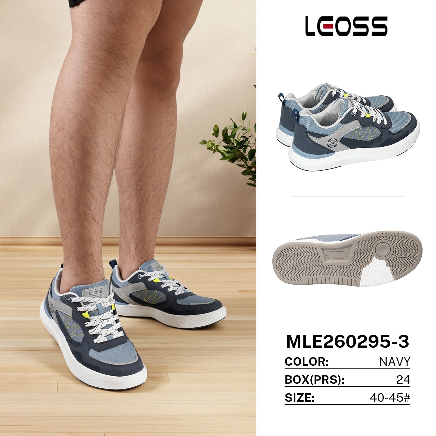 Sneakers da Uomo MLE260295 - 3 - Fornitura all'ingrosso di Sneakers Uomo da Jomix Shoes B2B