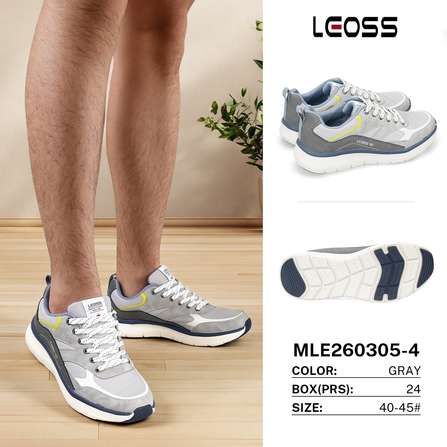 Sneakers da Uomo MLE260305 - 4 - Fornitura all'ingrosso di Sneakers Uomo da Jomix Shoes B2B