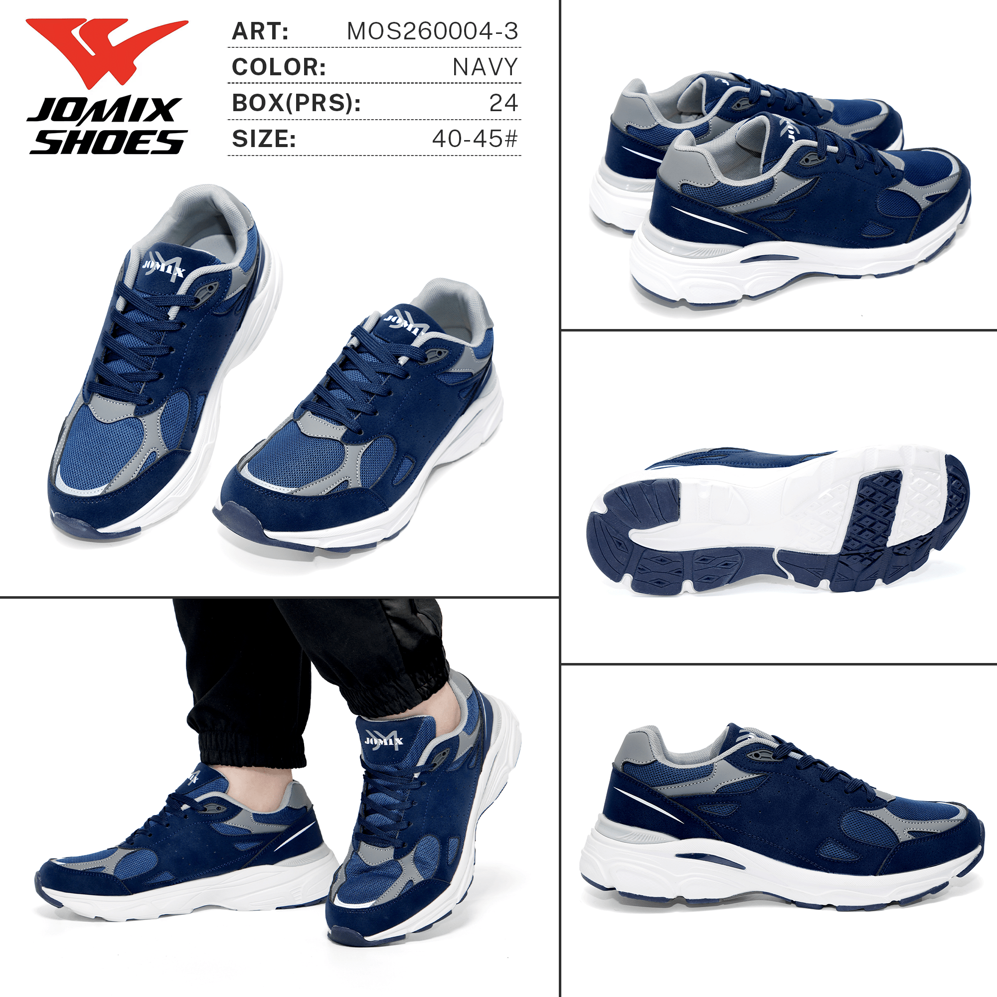 Sneakers da Uomo MOS260004 - 3 - Fornitura all'ingrosso di Sneakers Uomo da Jomix Shoes B2B