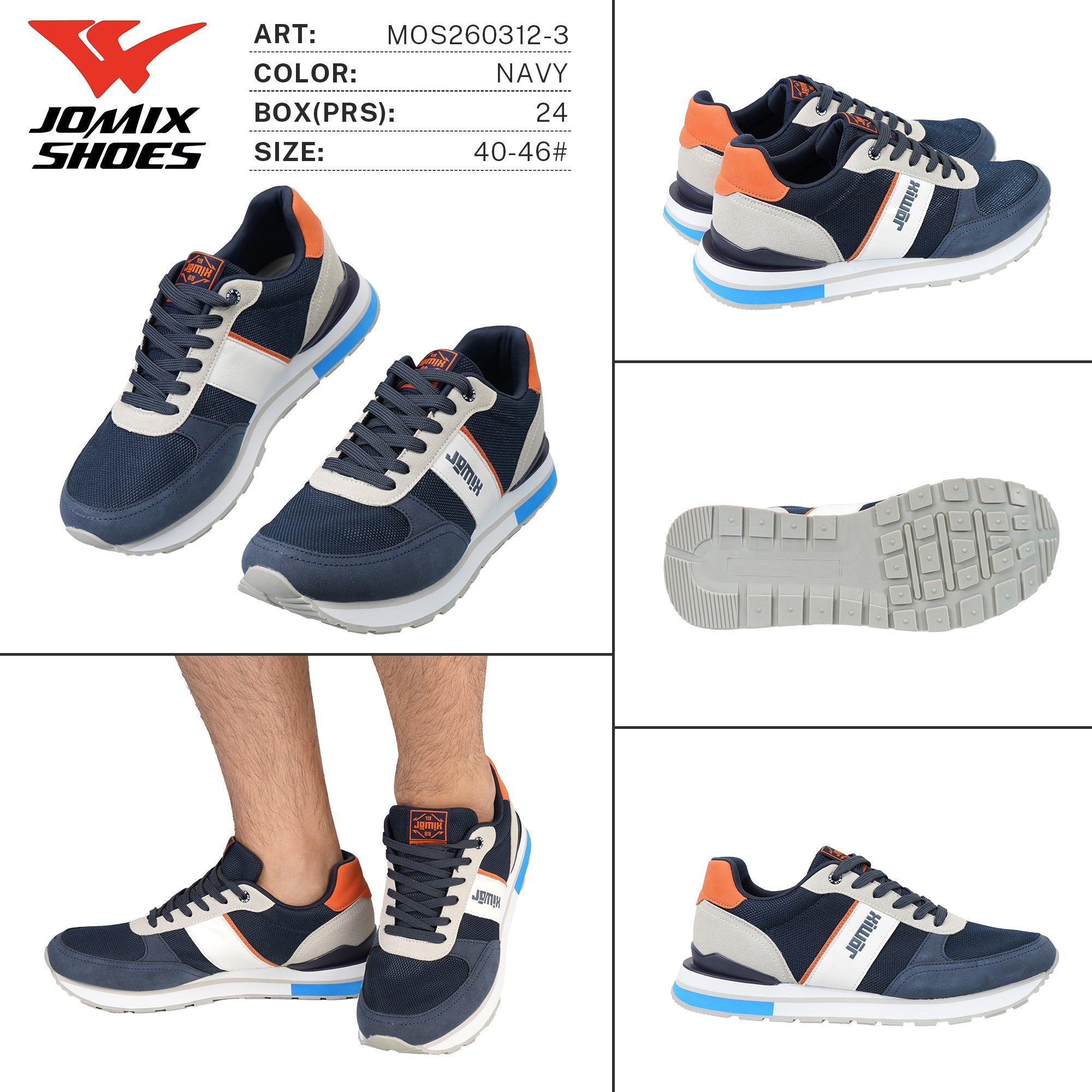 Sneakers da Uomo MOS260312 - 3 - Fornitura all'ingrosso di Sneakers Uomo da Jomix Shoes B2B