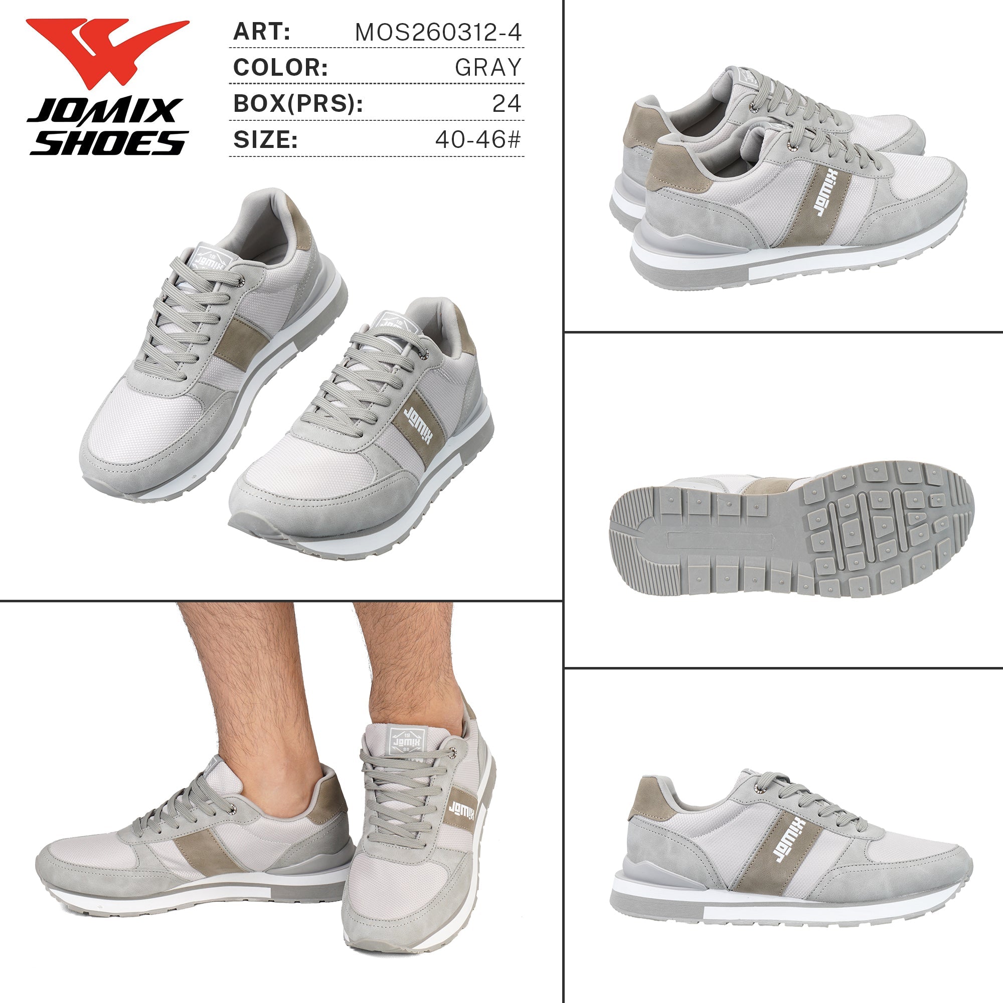 Sneakers da Uomo MOS260312 - 4 - Fornitura all'ingrosso di Sneakers Uomo da Jomix Shoes B2B