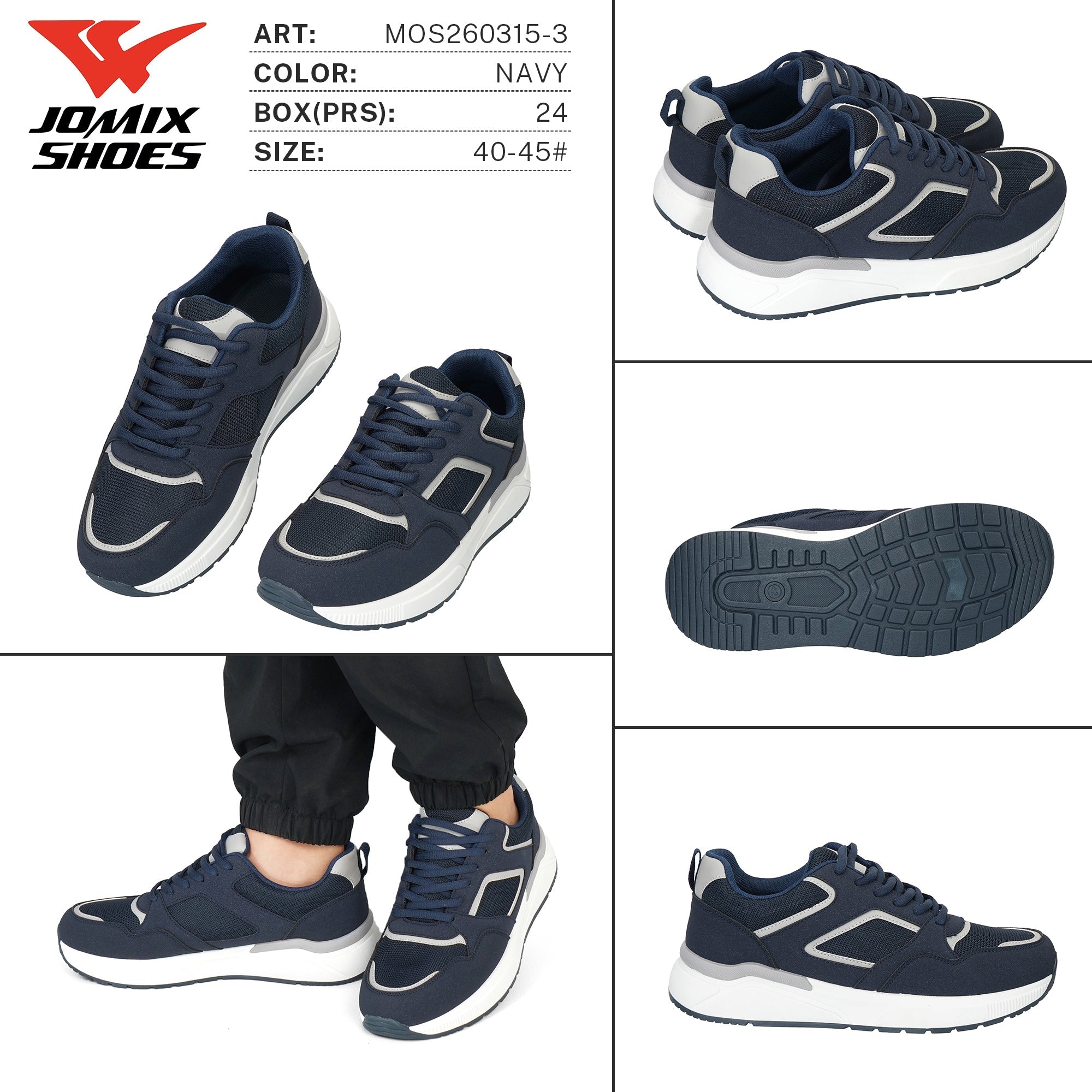 Sneakers da Uomo MOS260315 - 3 - Fornitura all'ingrosso di Sneakers Uomo da Jomix Shoes B2B